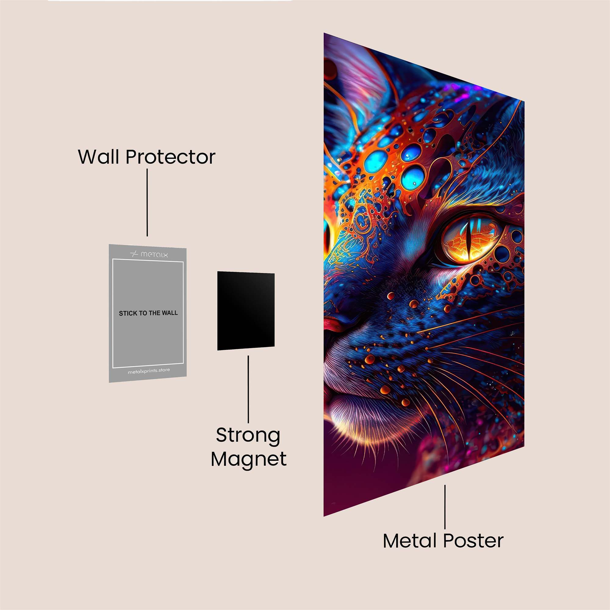 CosmicWhimsy Safe Wall Magnetic / M