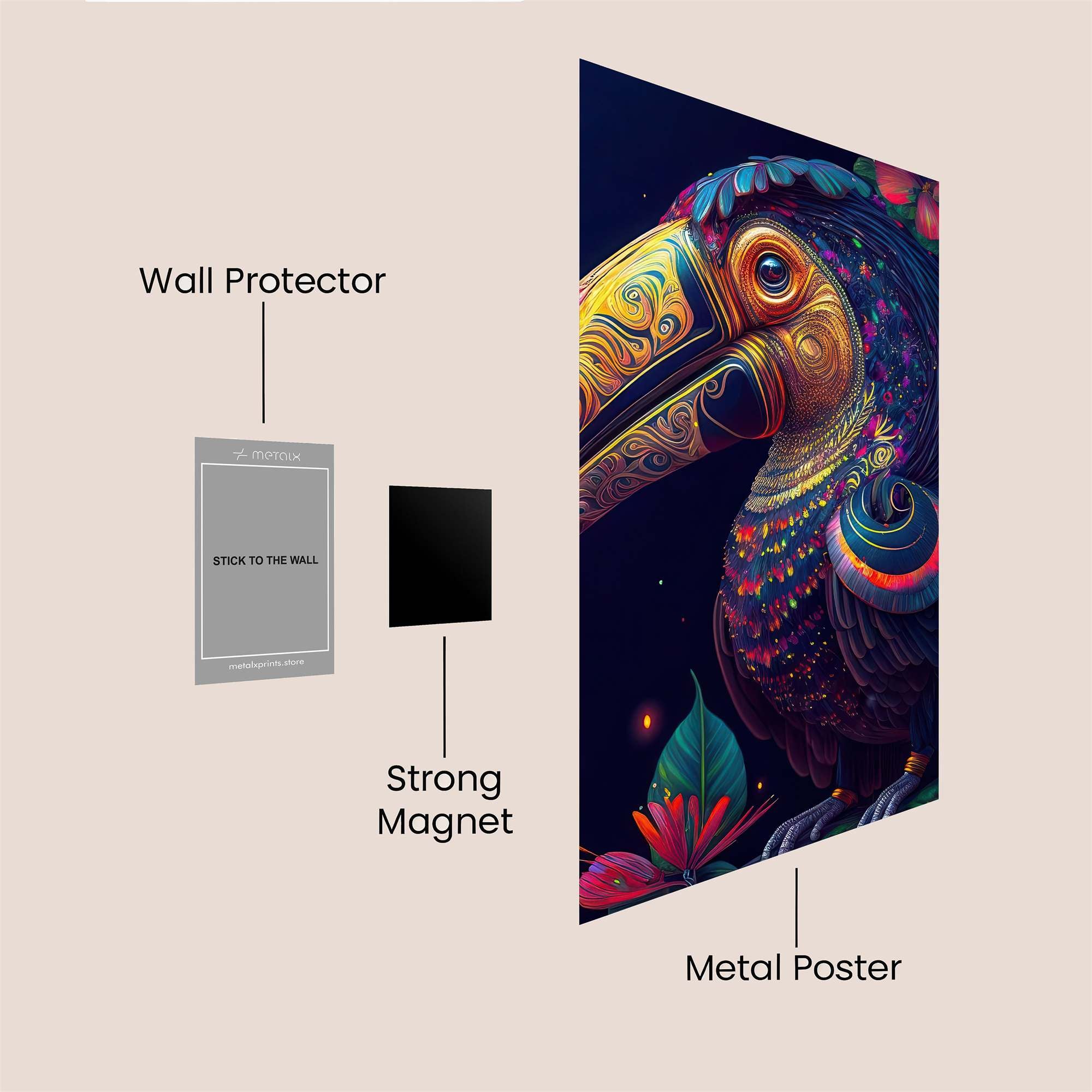 Toucan Dream Safe Wall Magnetic / M