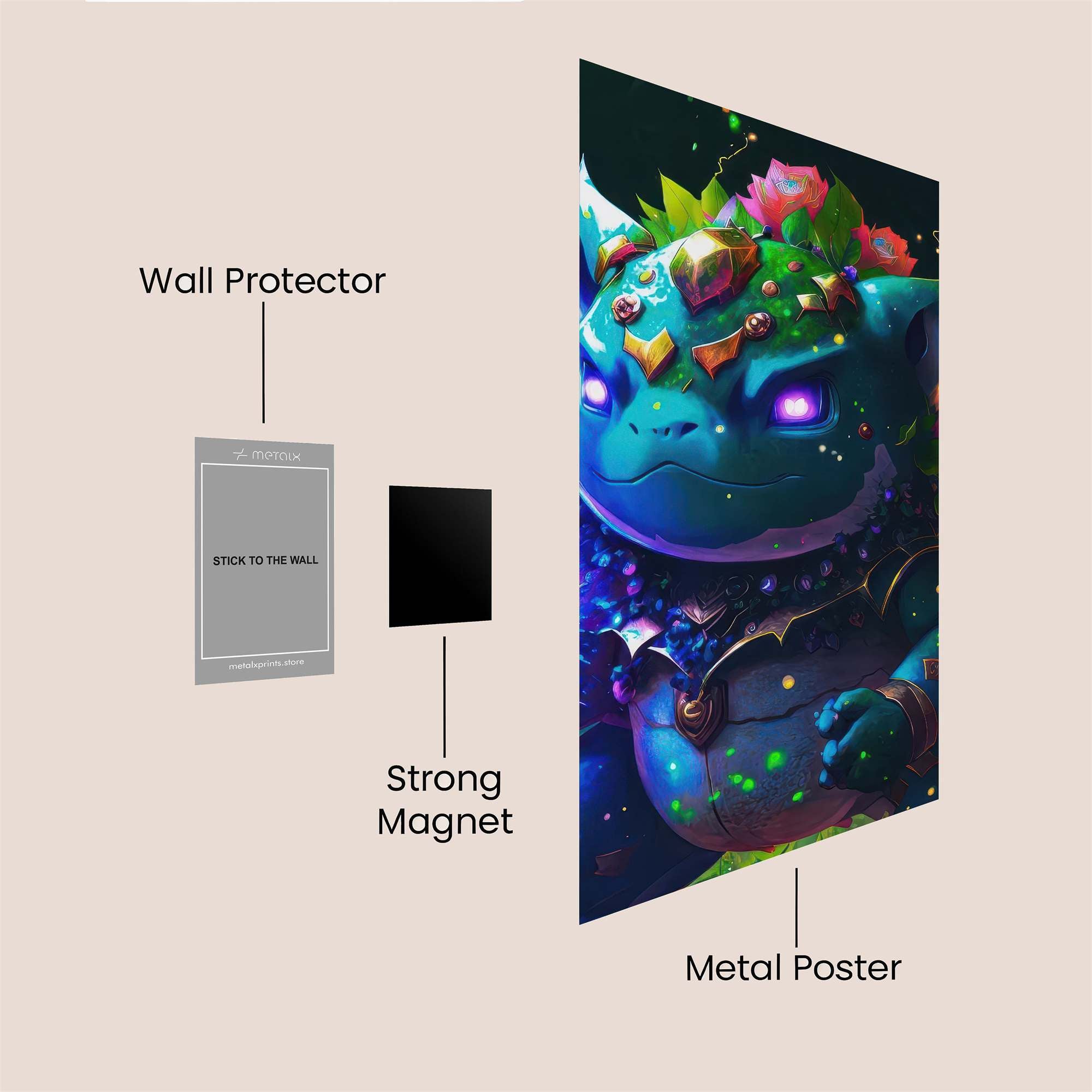 Mystic Bloom Safe Wall Magnetic / M