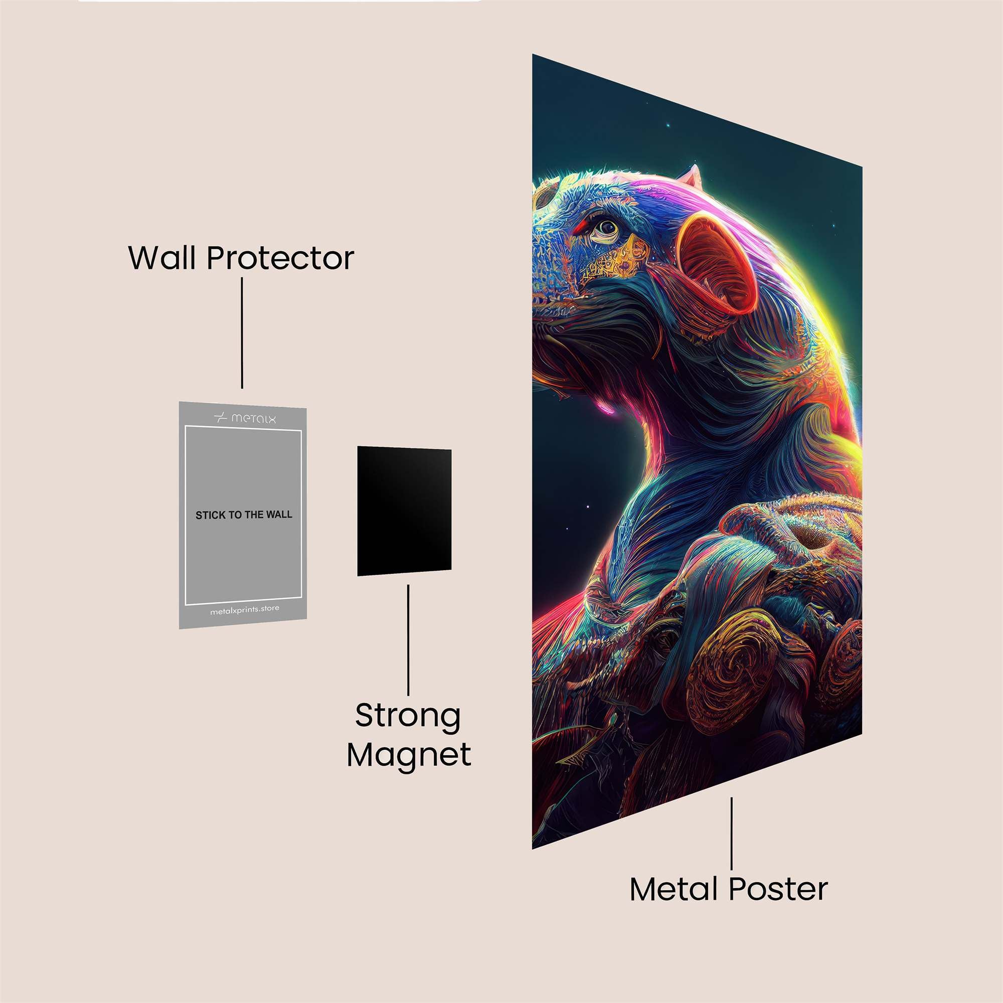 Cosmic Panther Safe Wall Magnetic / M