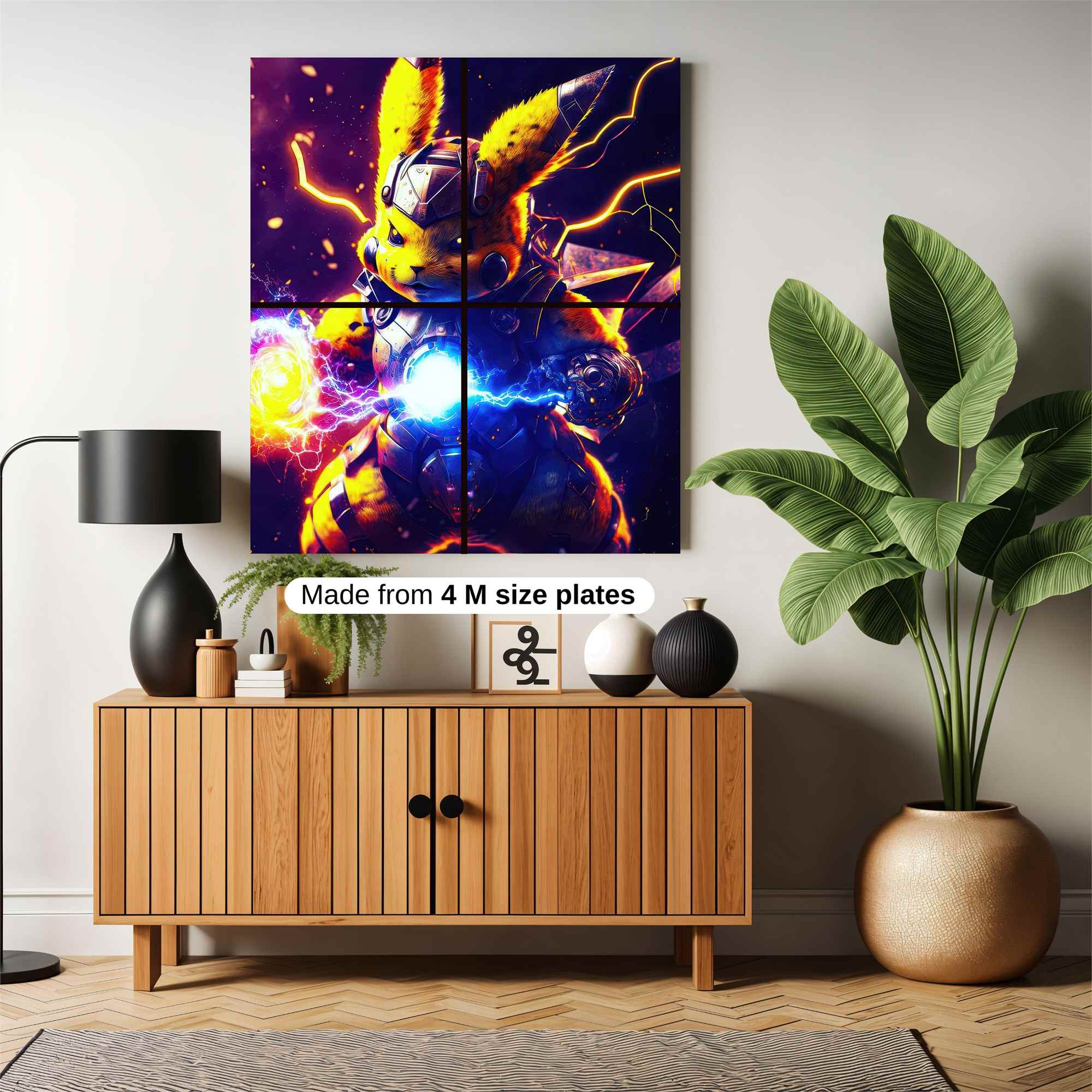 Pikachu Power Safe Wall Magnetic / M