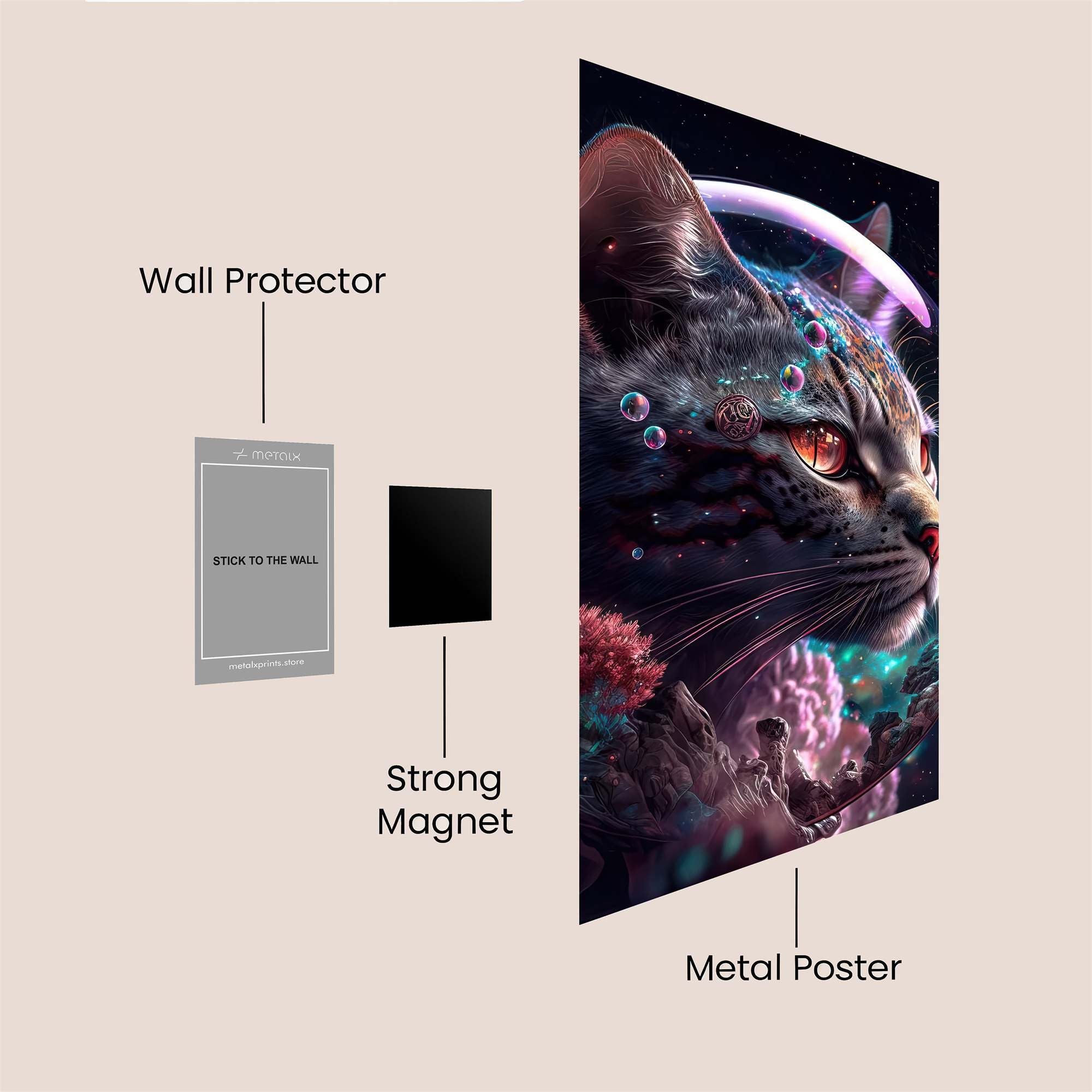 CosmicWhimsy Safe Wall Magnetic / M