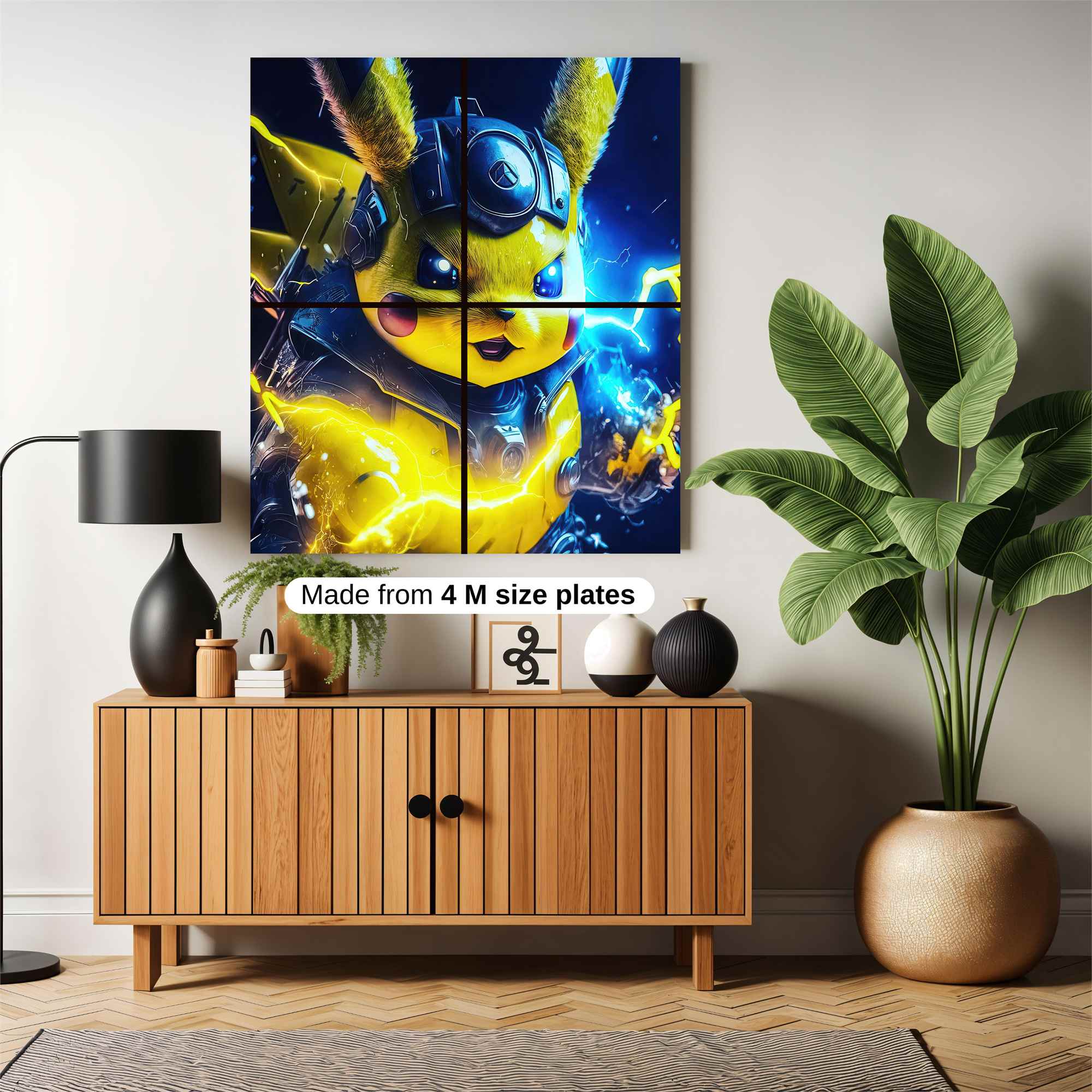 Pikachu Intense Safe Wall Magnetic / M