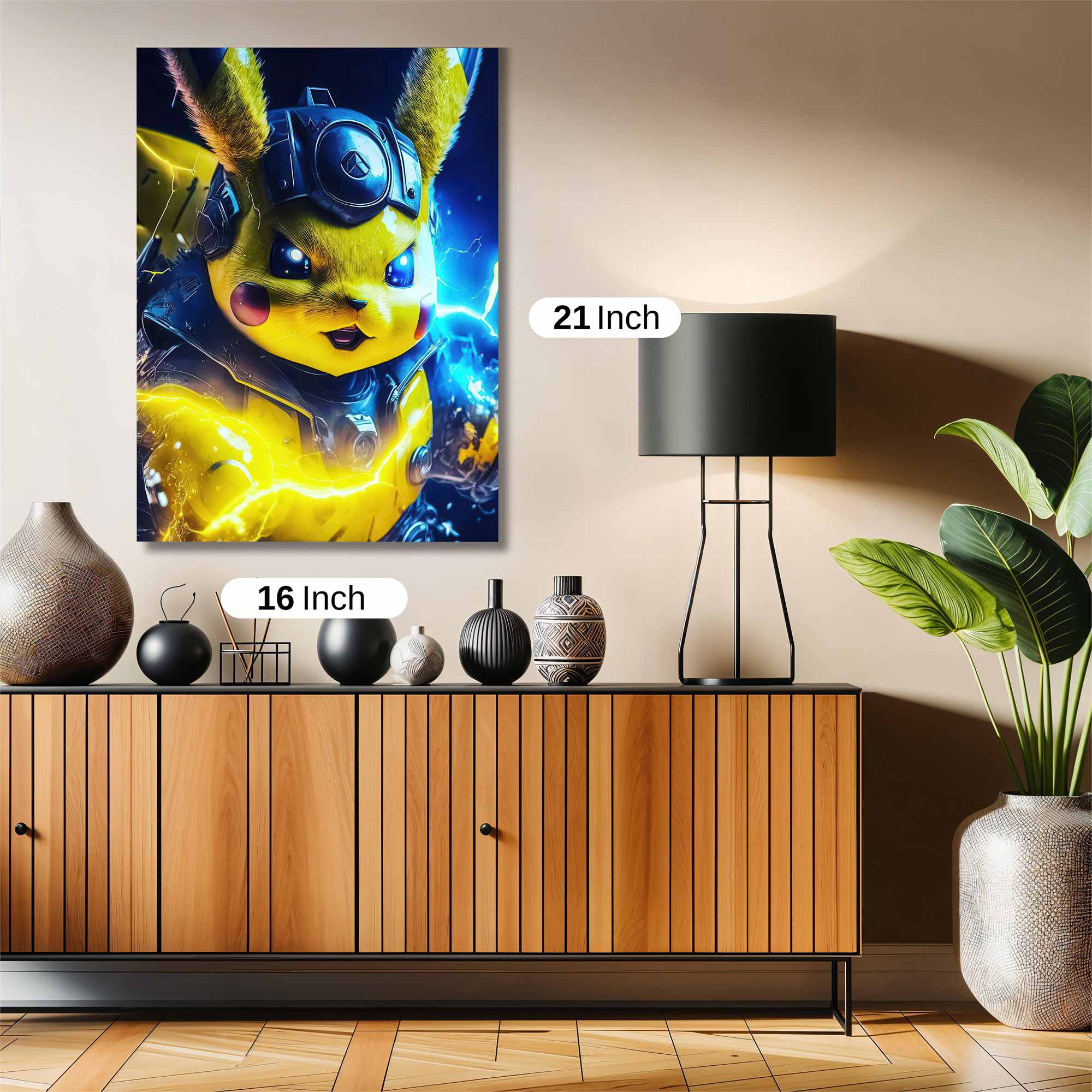 Pikachu Intense Safe Wall Magnetic / M