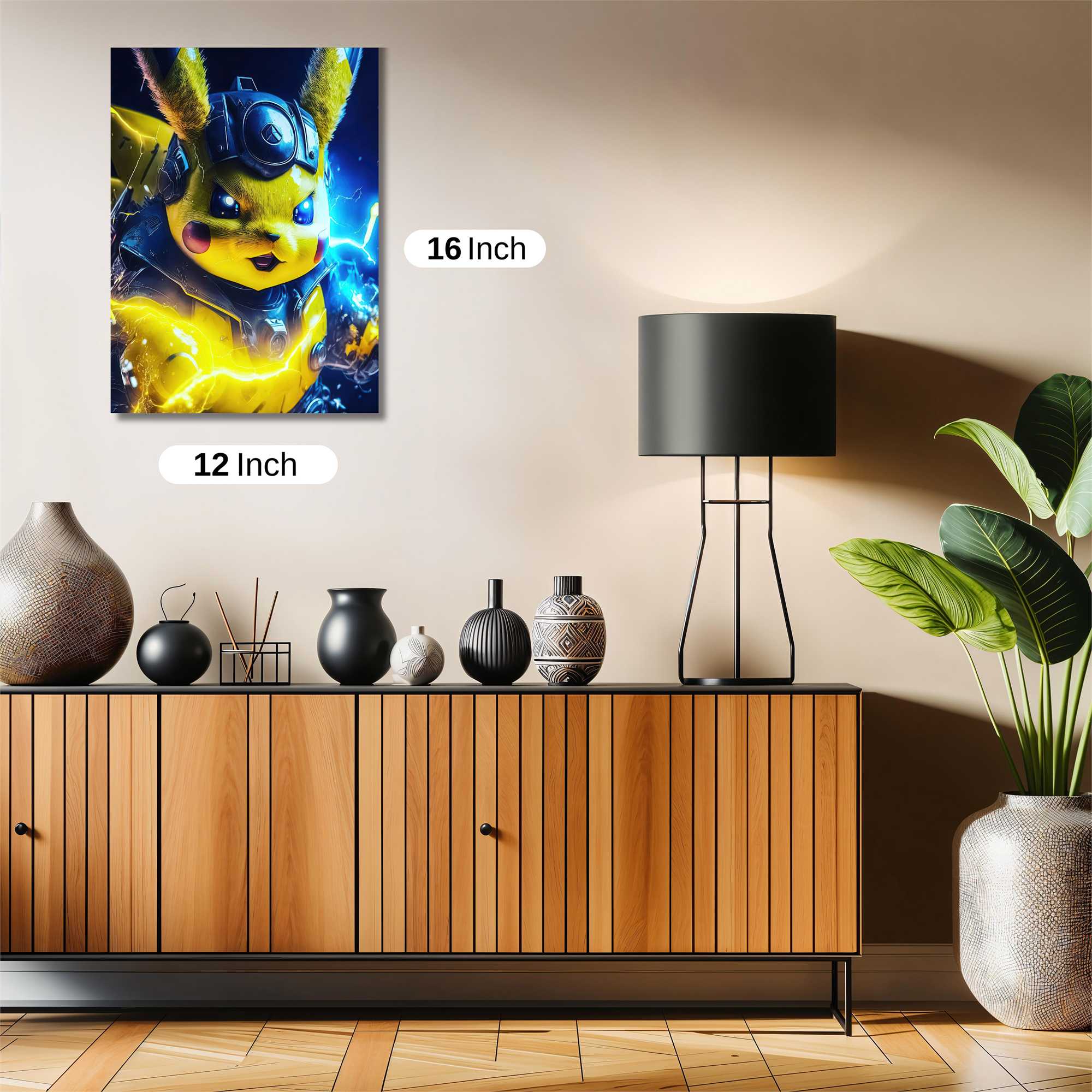 Pikachu Intense Safe Wall Magnetic / M