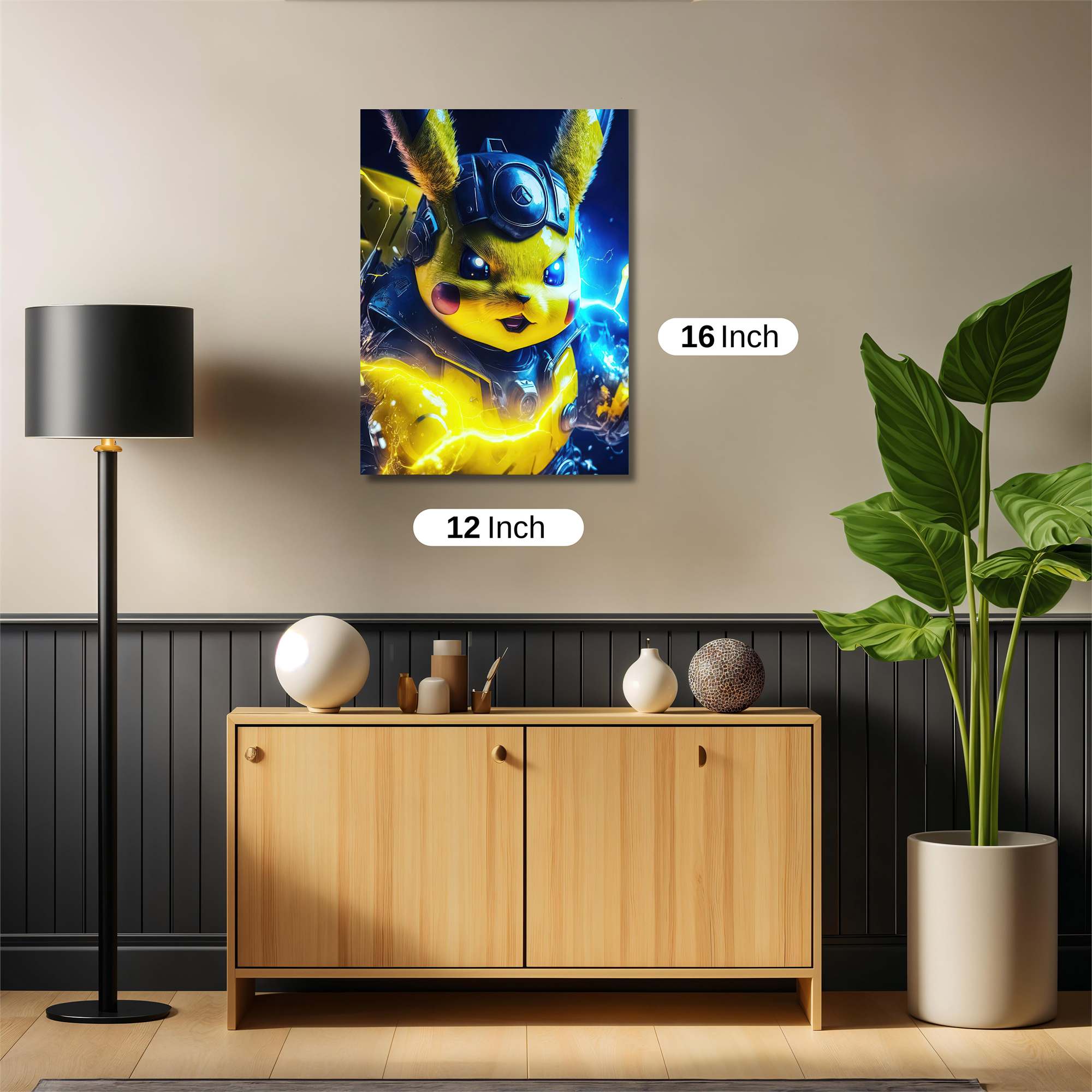 Pikachu Intense Safe Wall Magnetic / M