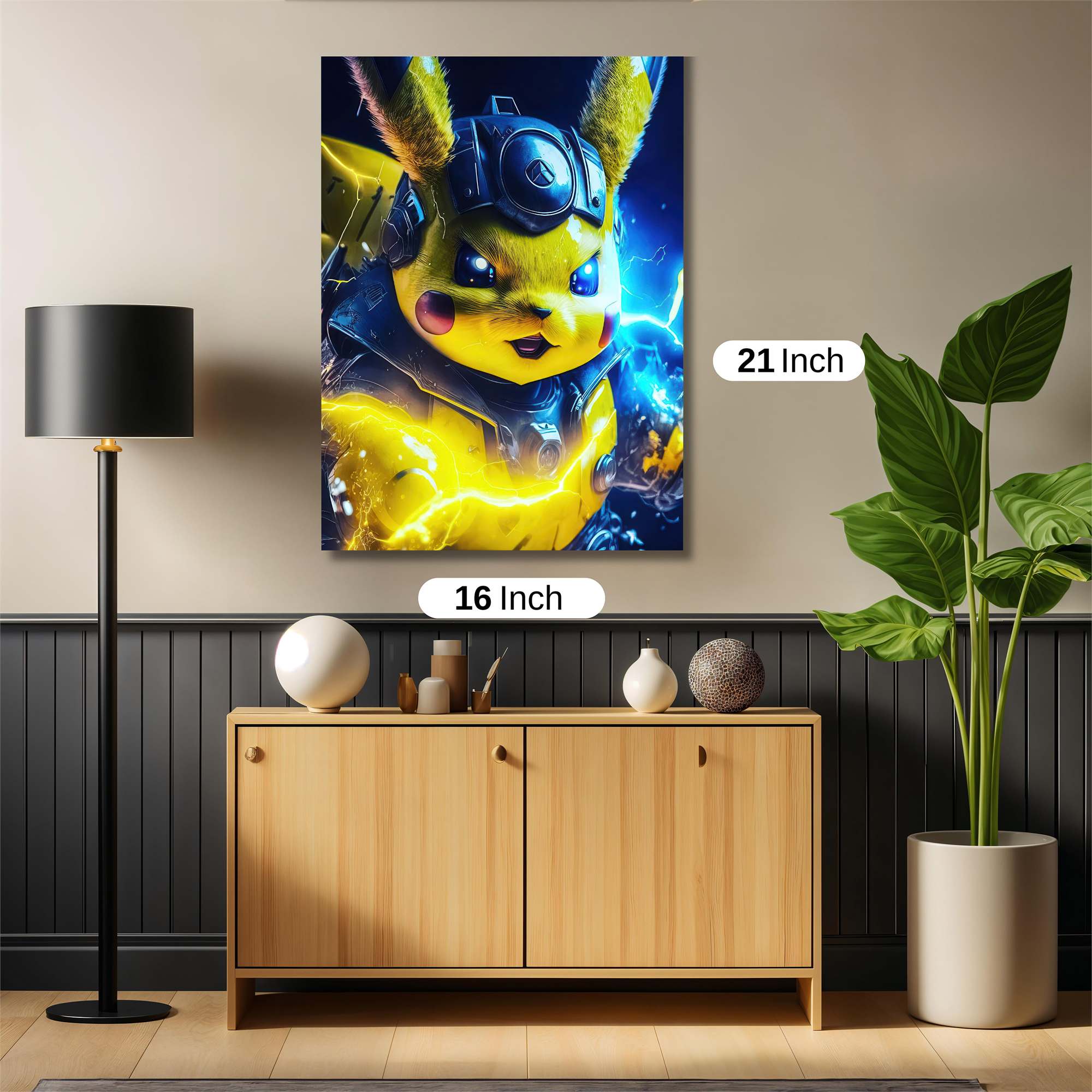 Pikachu Intense Safe Wall Magnetic / M