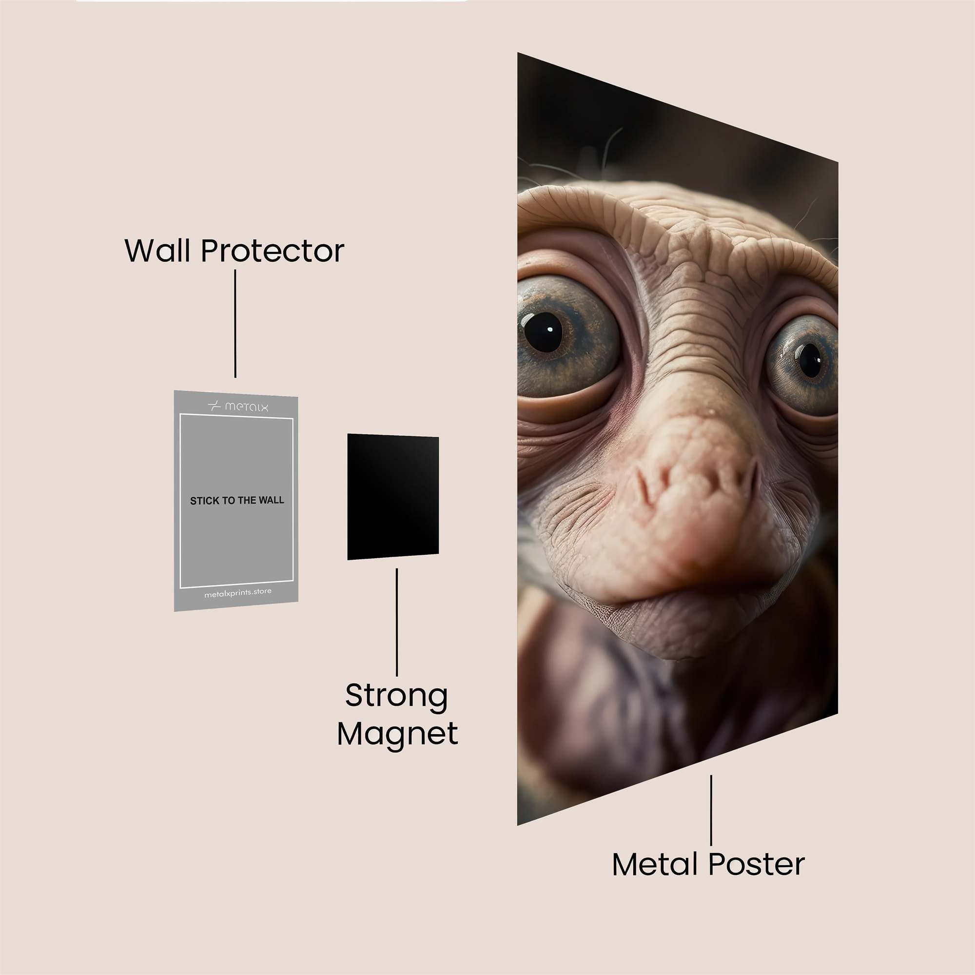 Dobby Enigmatic Safe Wall Magnetic / M