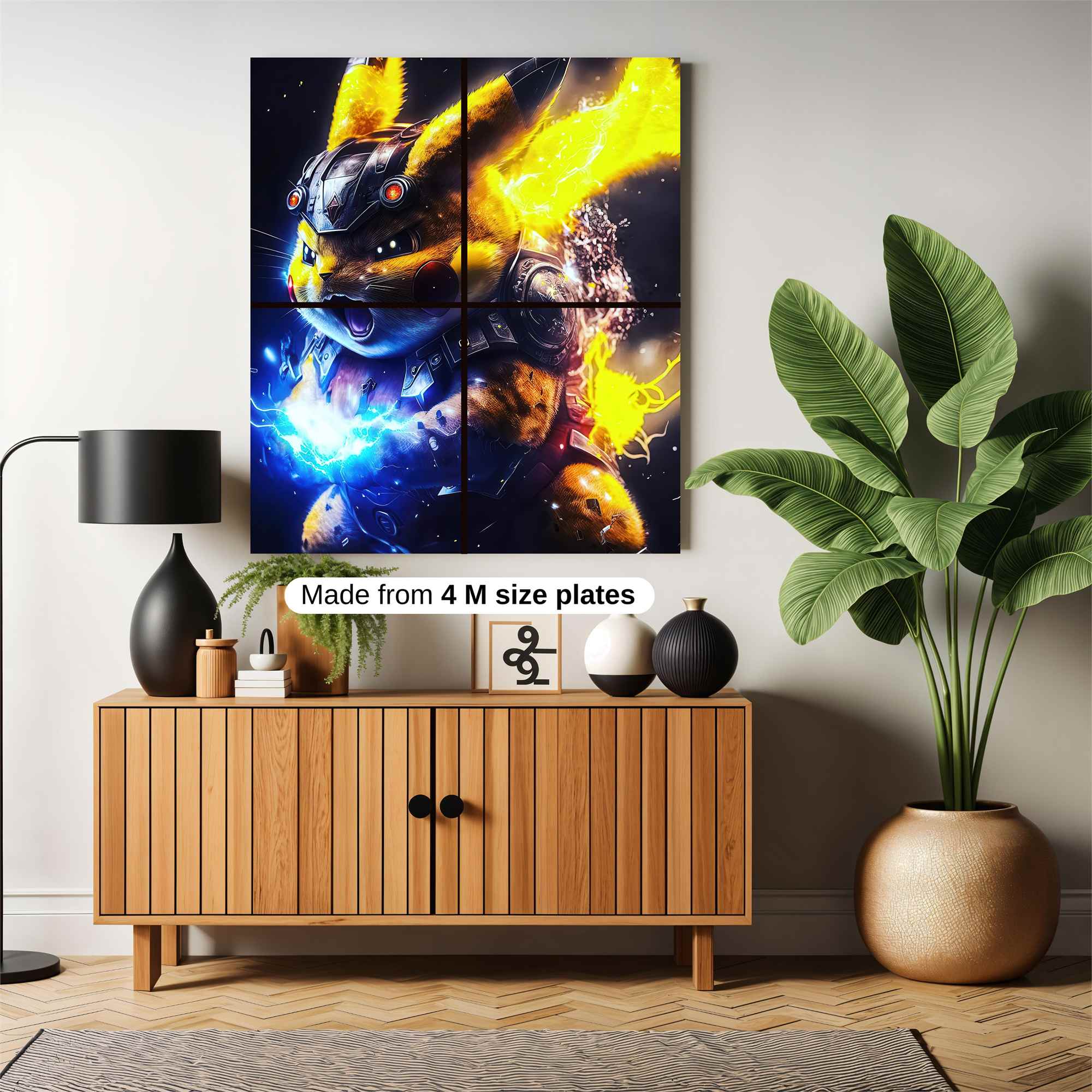 Pikachu Fury Safe Wall Magnetic / M