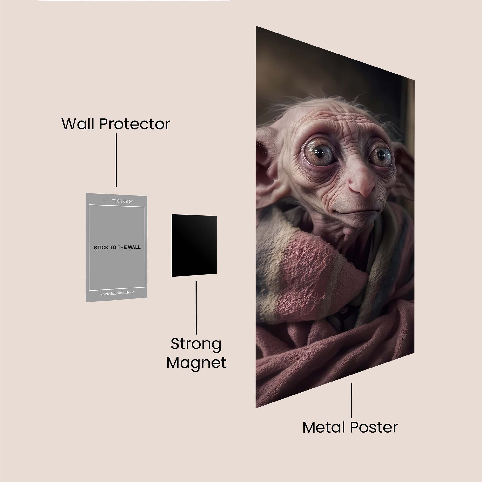 Dobby Cozy Safe Wall Magnetic / M