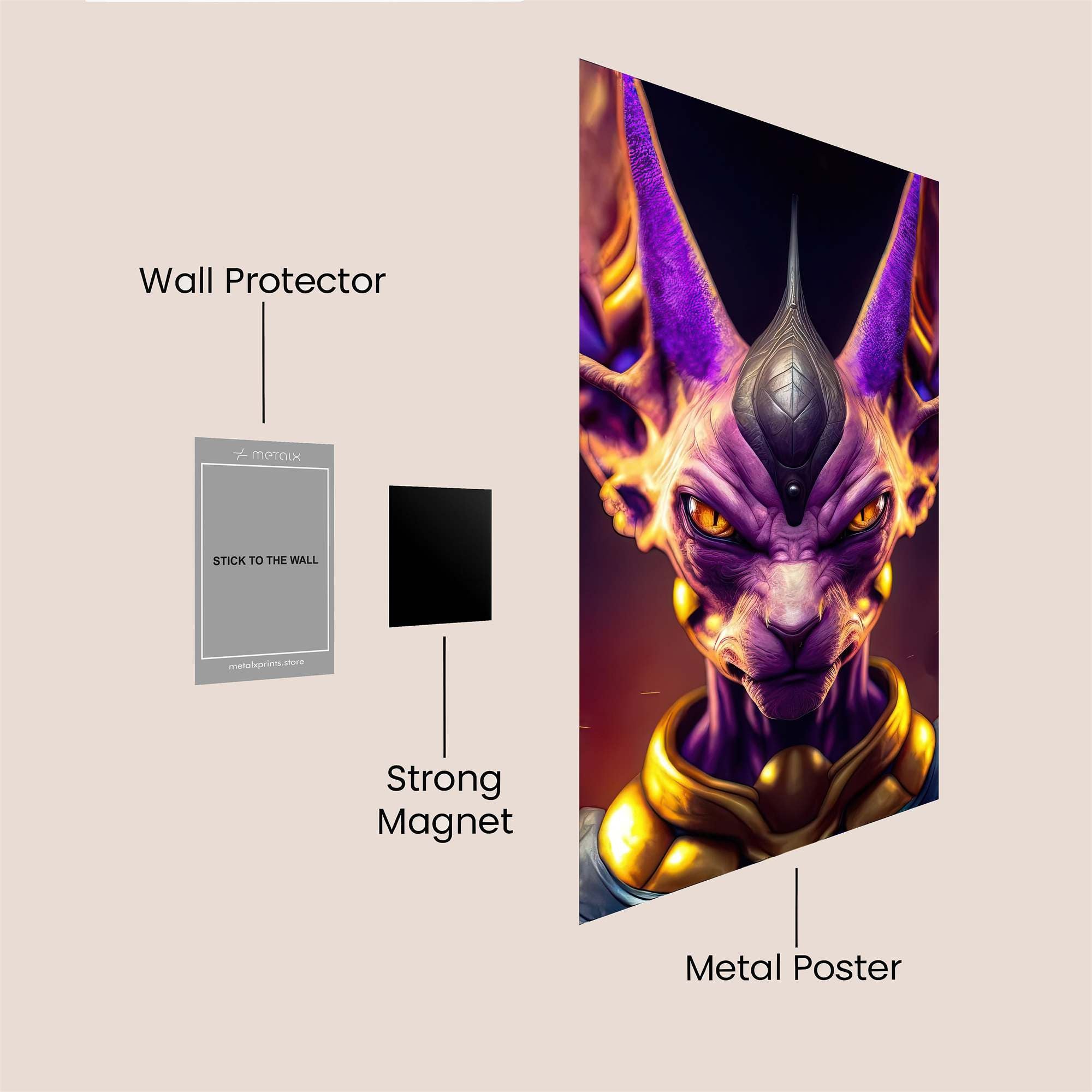 Beerus Enigmatic Safe Wall Magnetic / M