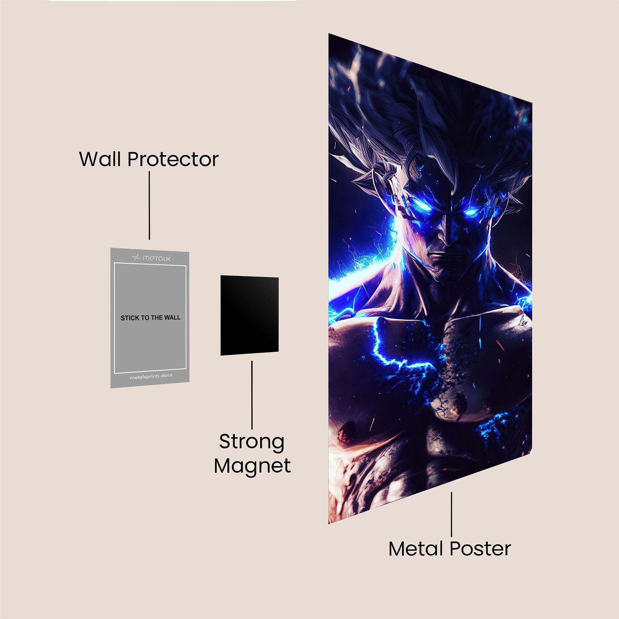 Goku Menace Safe Wall Magnetic / M