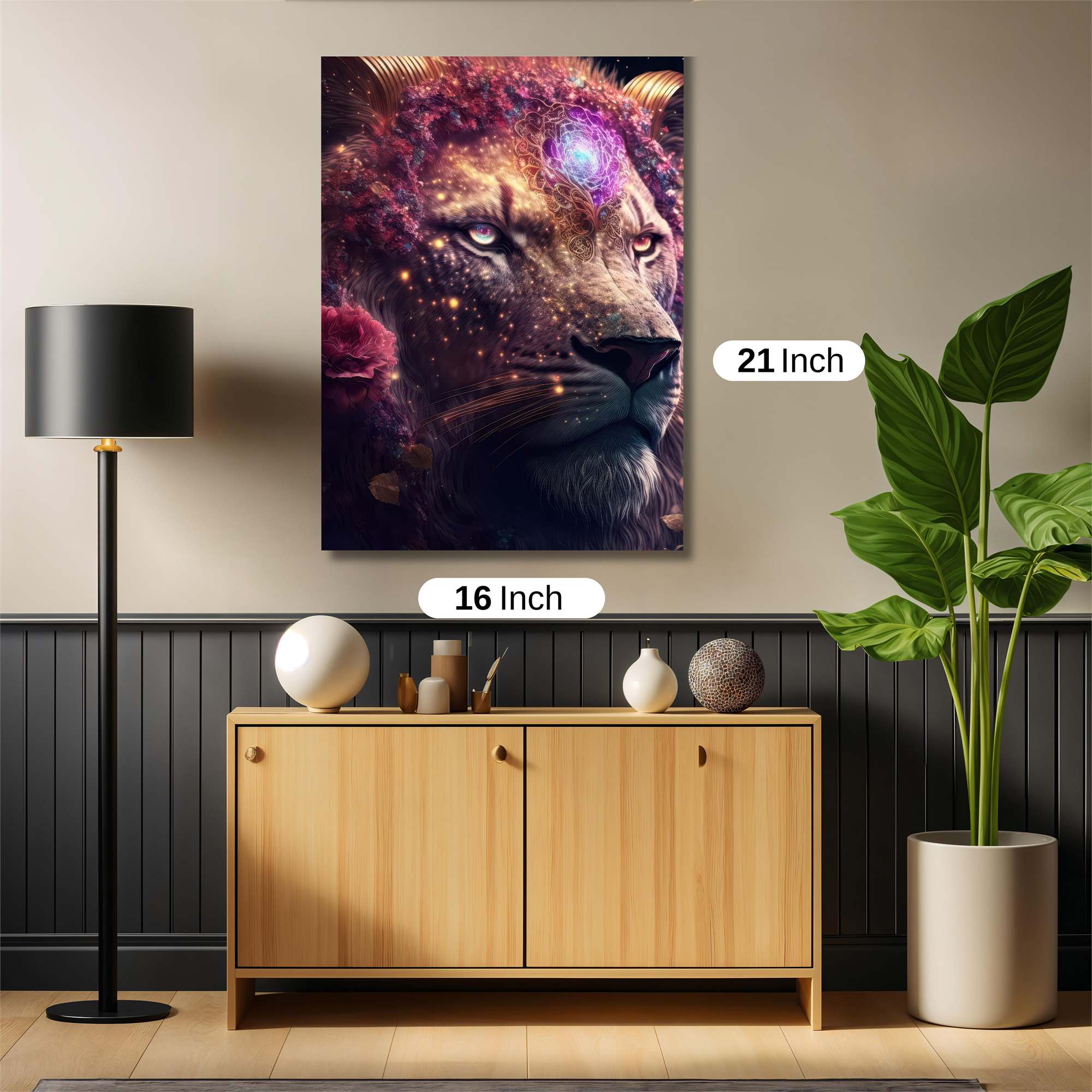 Cosmic Lion Safe Wall Magnetic / M