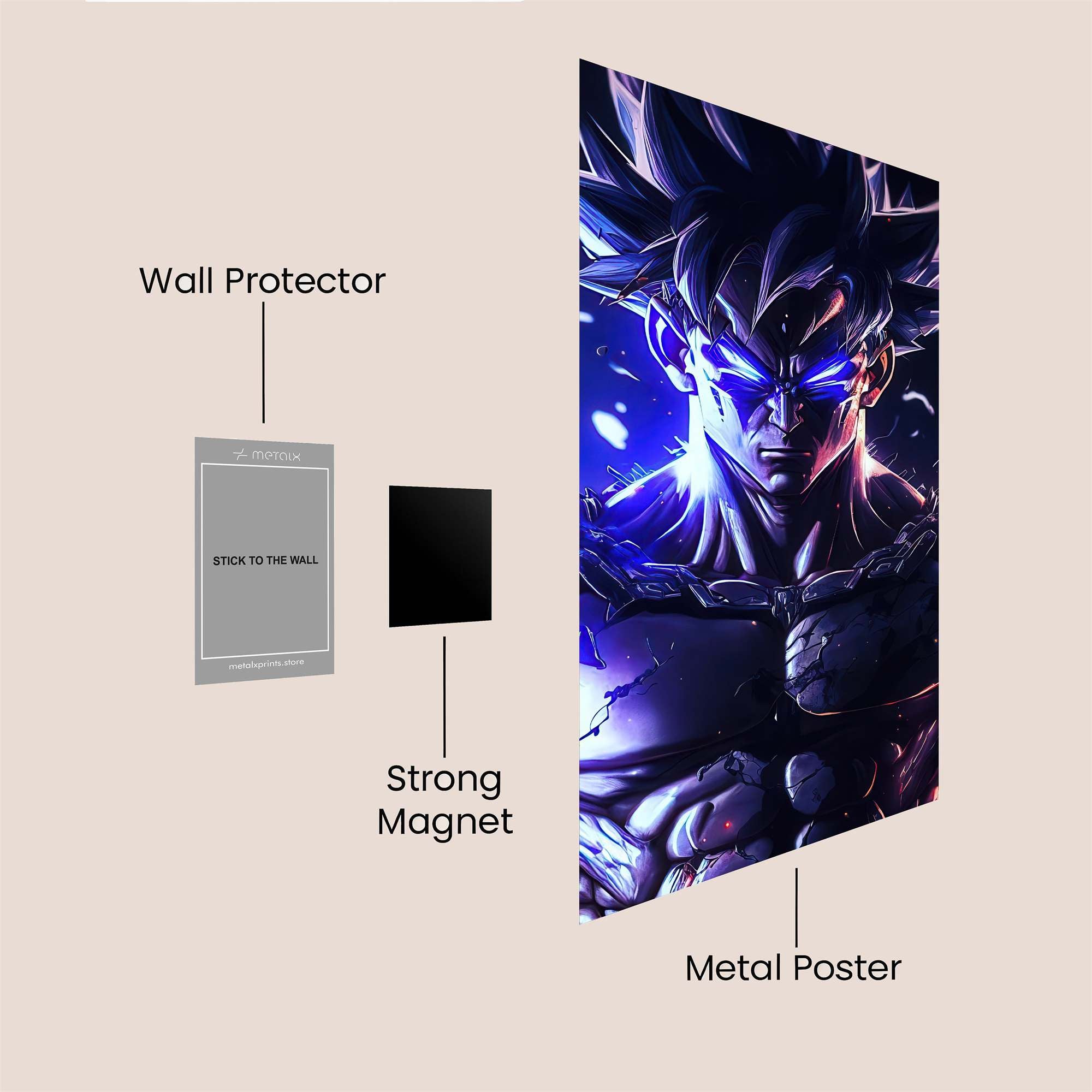 Goku Unleashed Safe Wall Magnetic / M