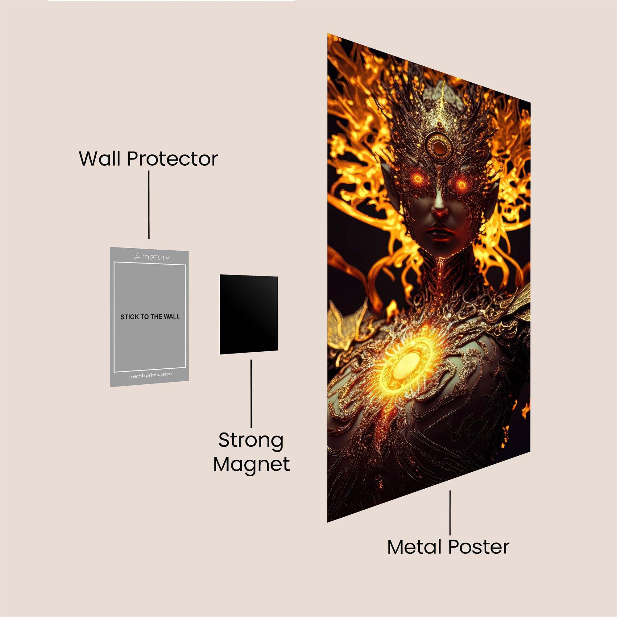 Infernal Majesty Safe Wall Magnetic / M