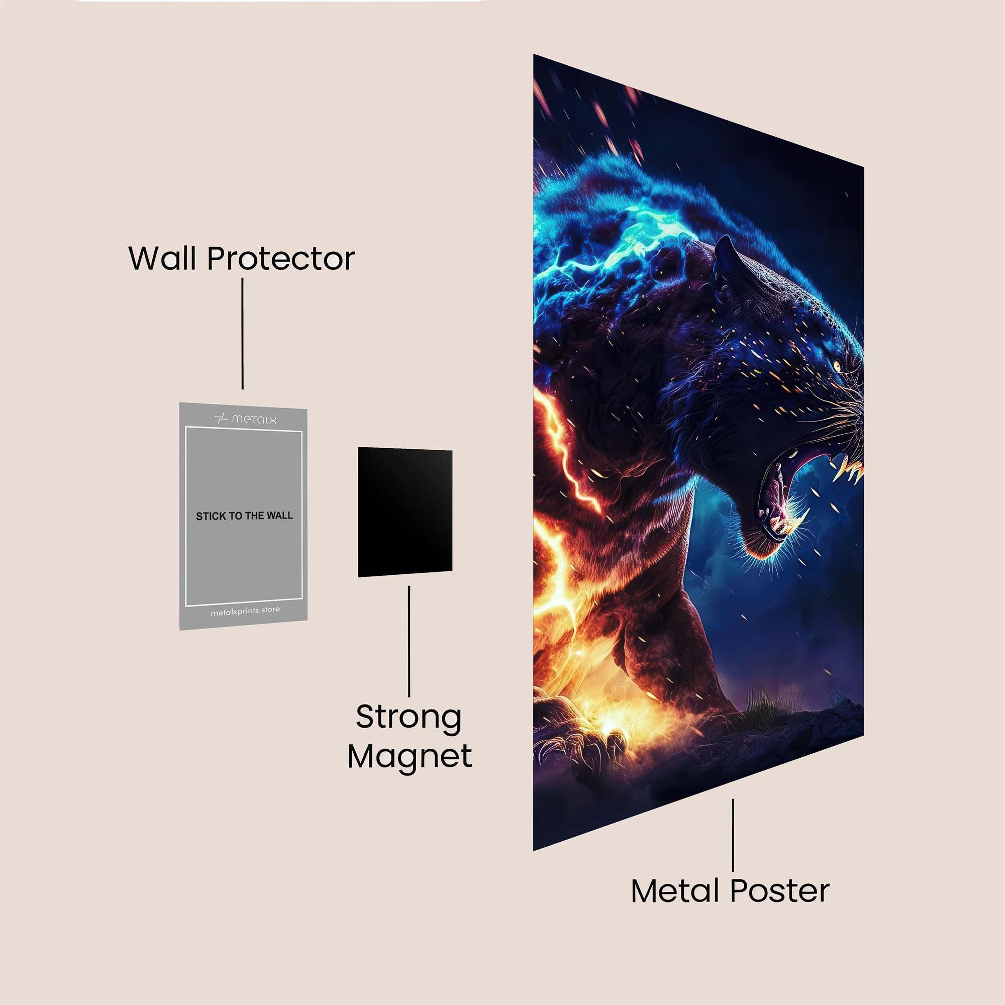 Panther Storm Safe Wall Magnetic / M