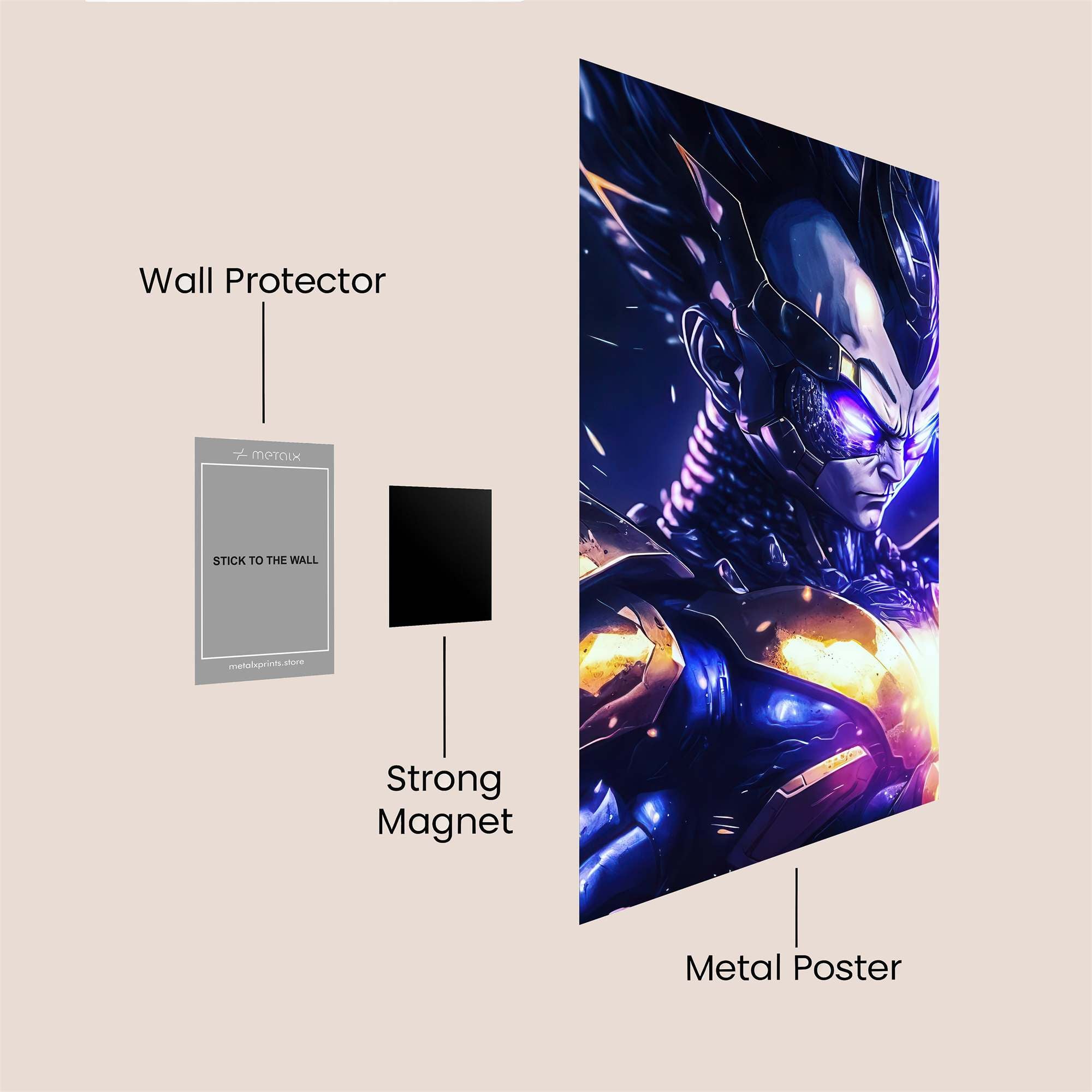 Vegeta Victorious Safe Wall Magnetic / M