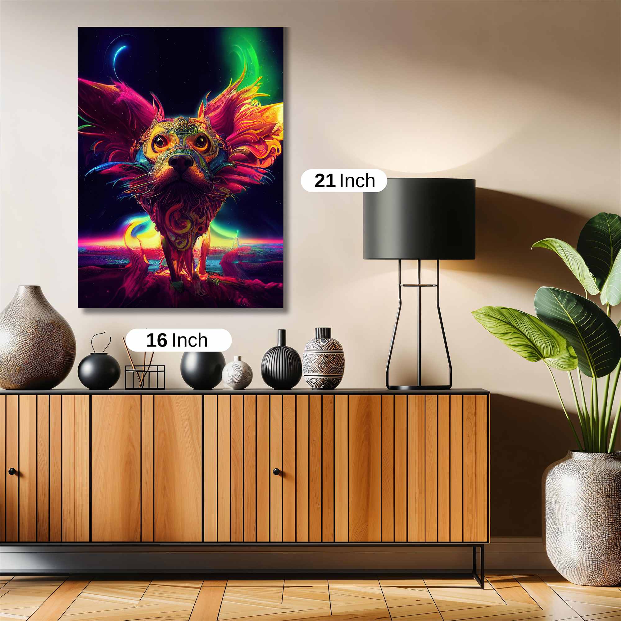 Psychedelic Pup Safe Wall Magnetic / M