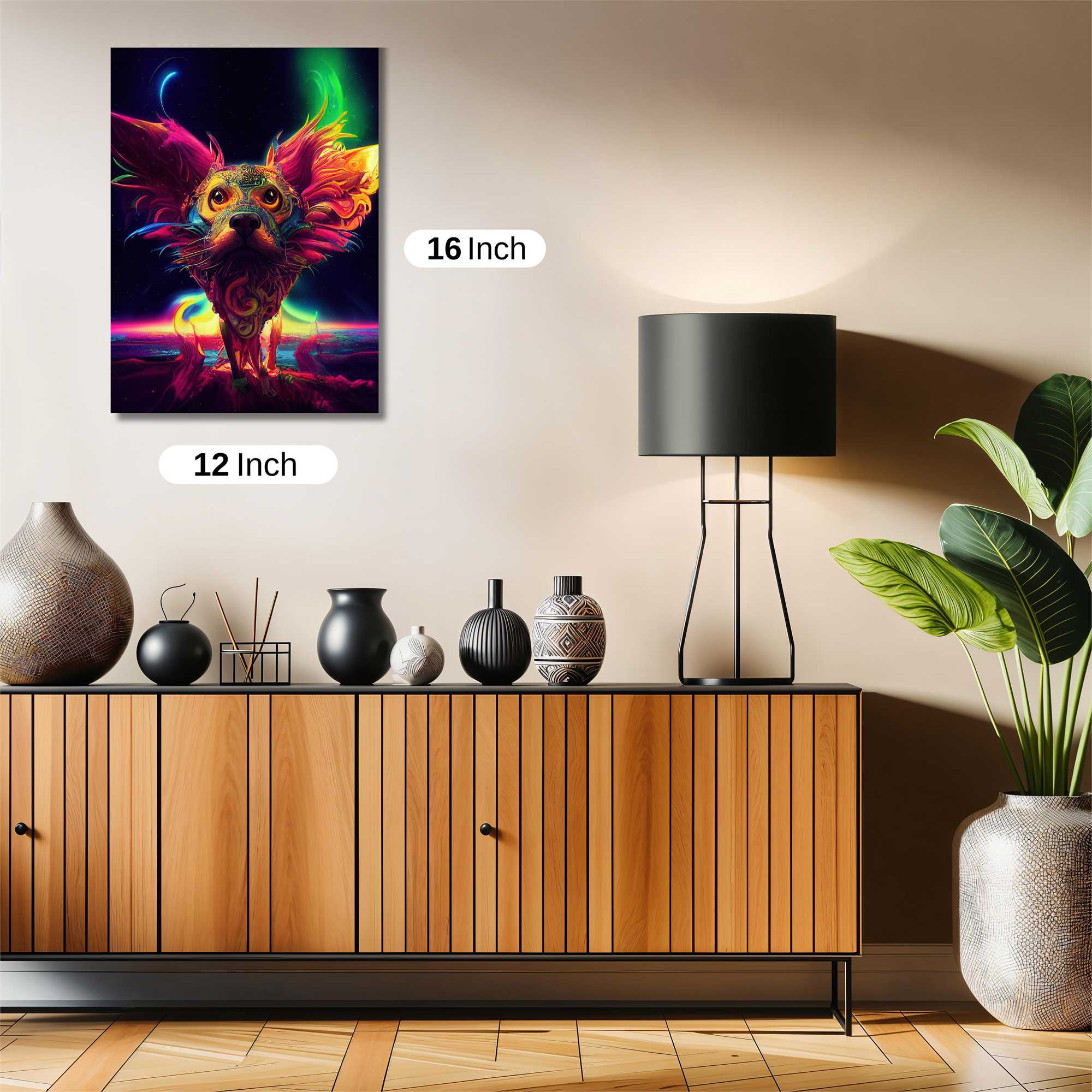 Psychedelic Pup Safe Wall Magnetic / M