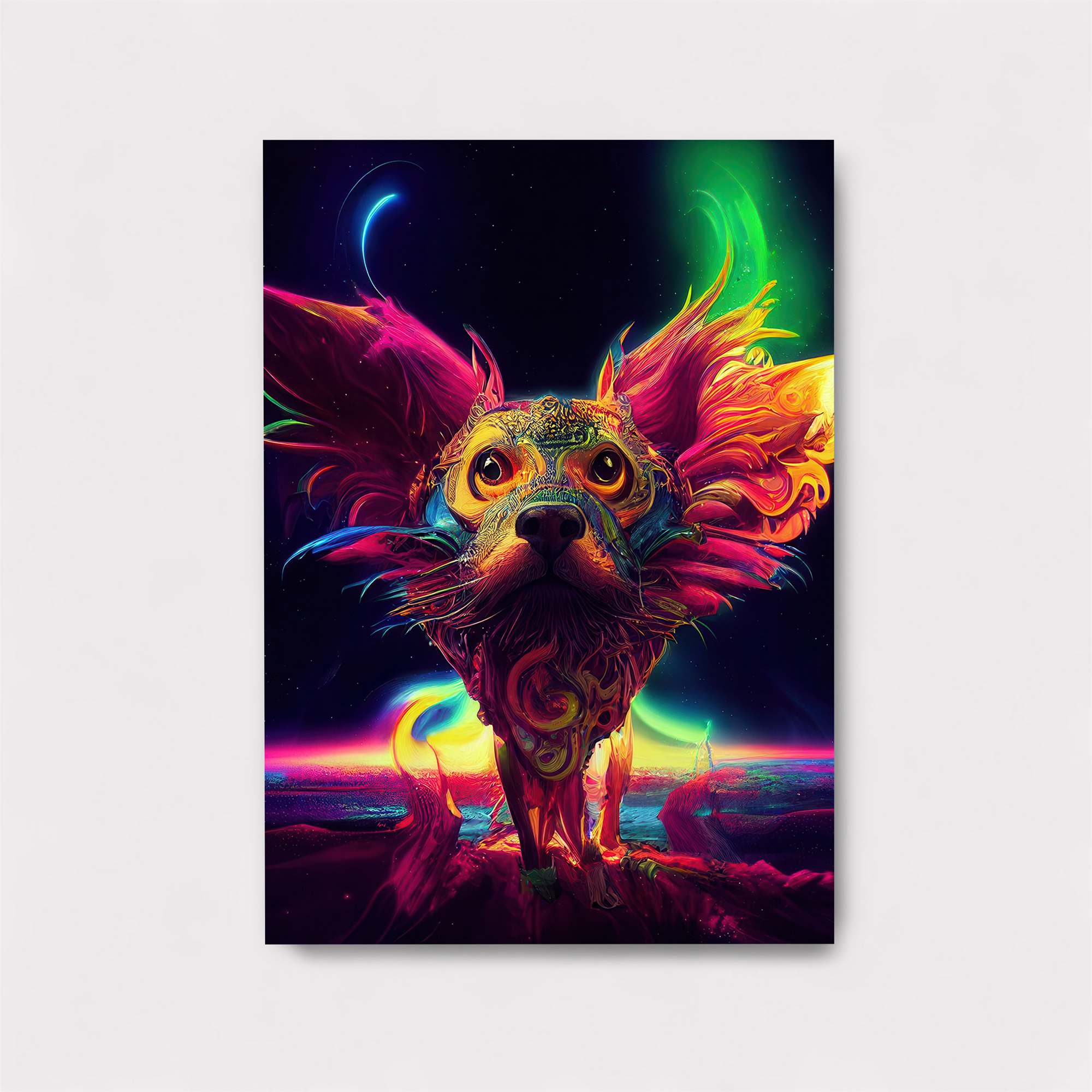 Psychedelic Pup Safe Wall Magnetic / M