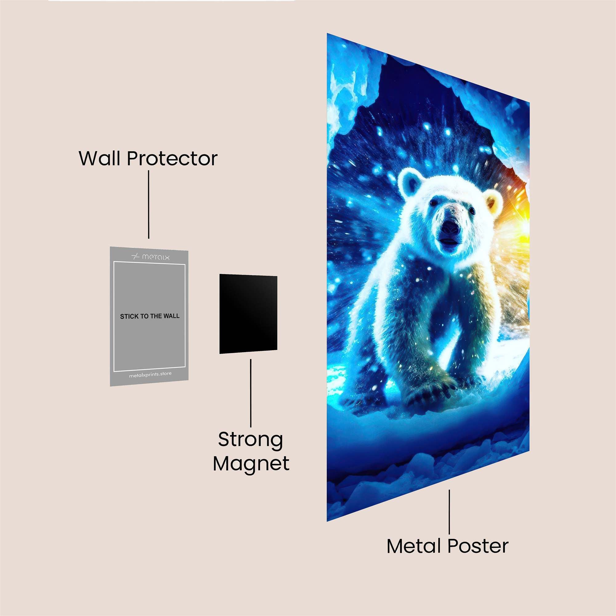 Polar Radiance Safe Wall Magnetic / M