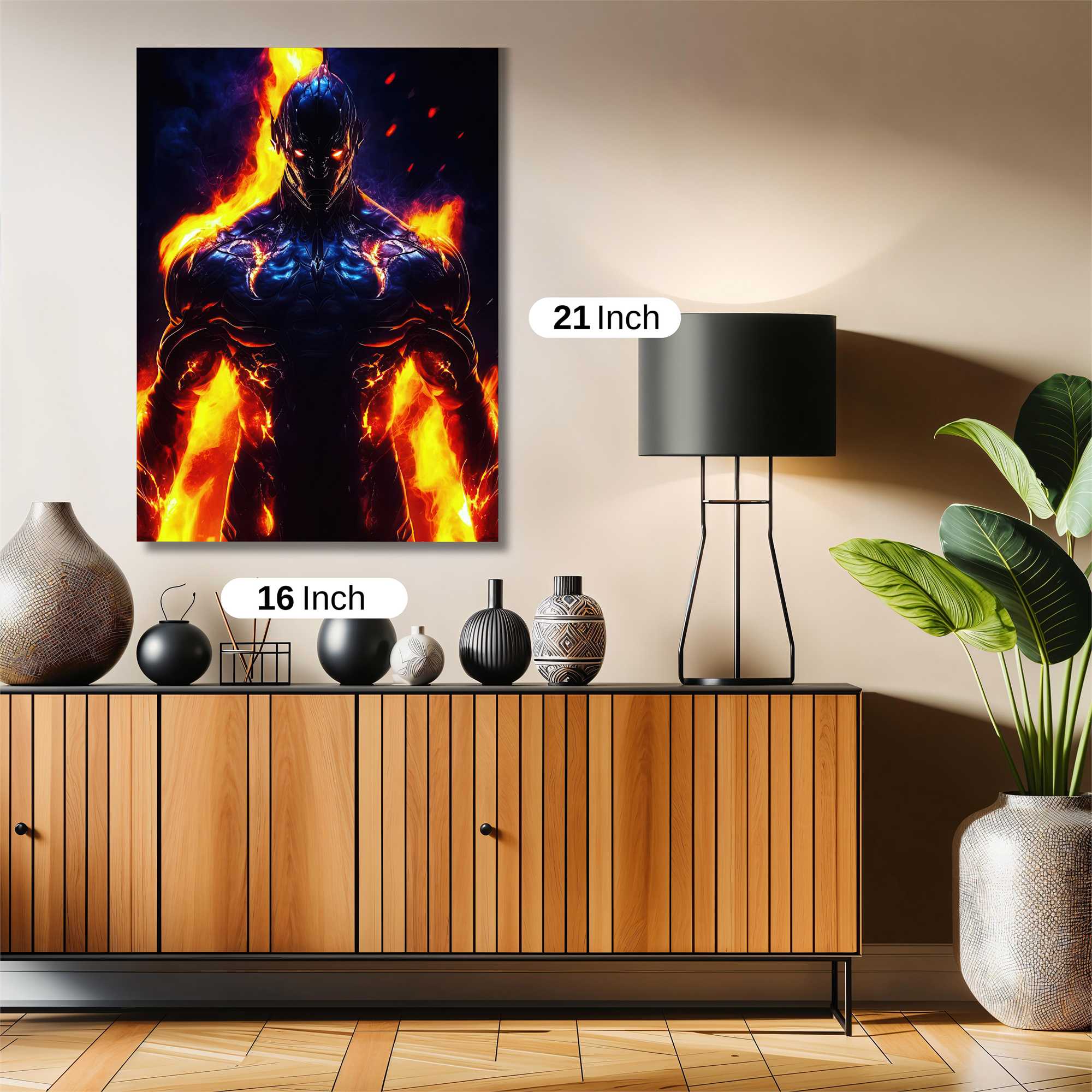 Inferno Warrior Safe Wall Magnetic / M