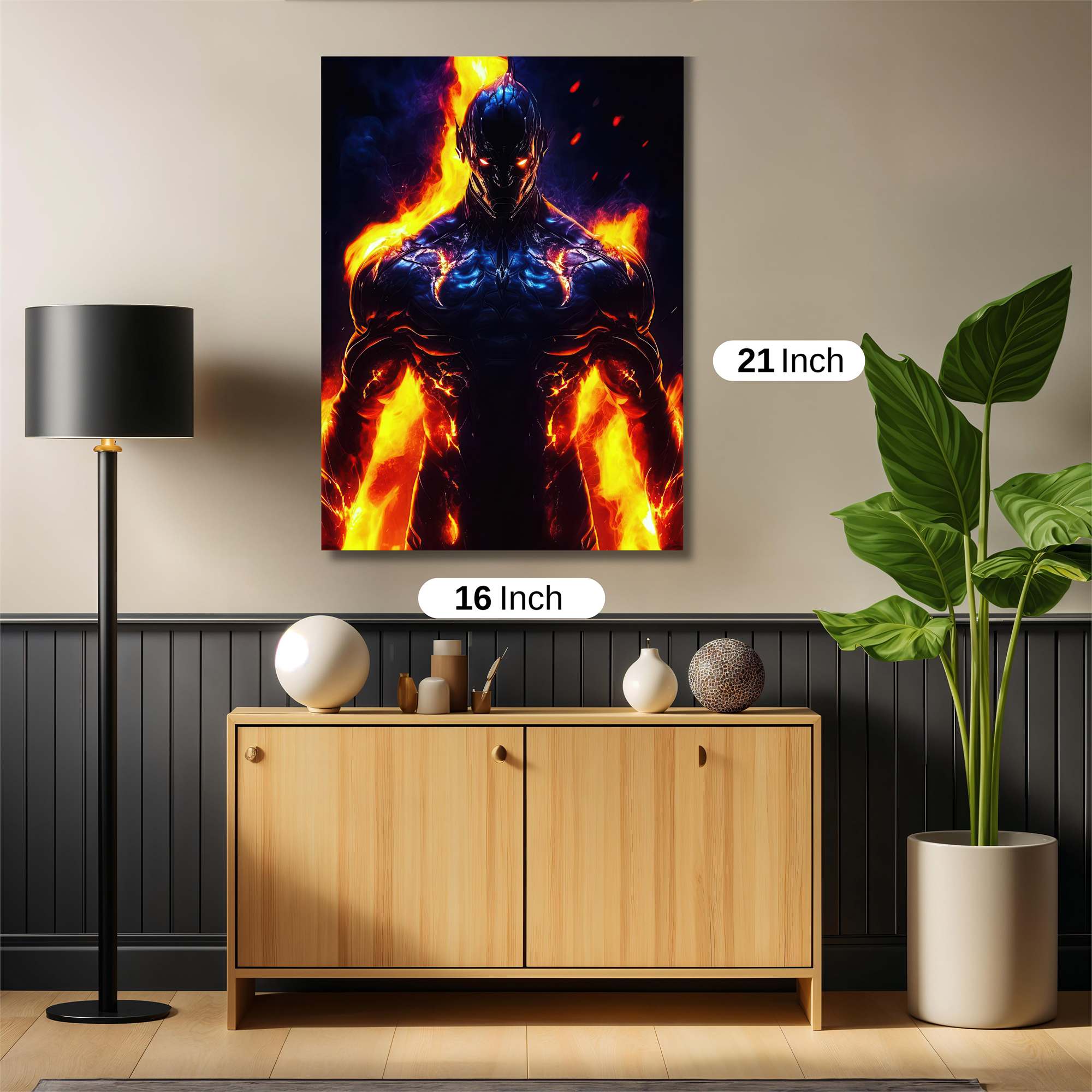Inferno Warrior Safe Wall Magnetic / M