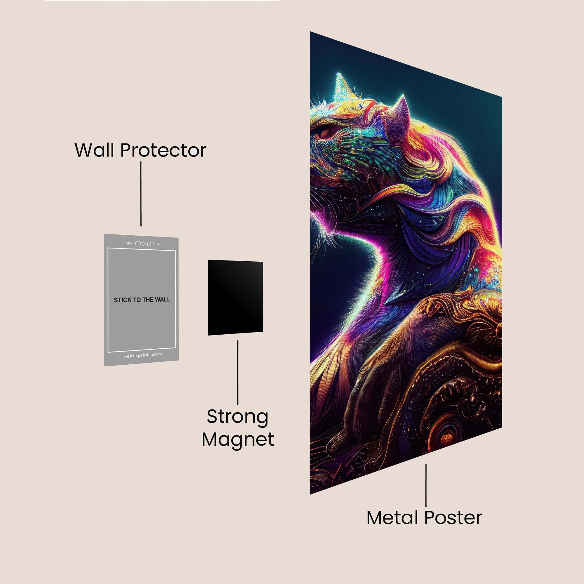 Tiger Radiant Safe Wall Magnetic / M