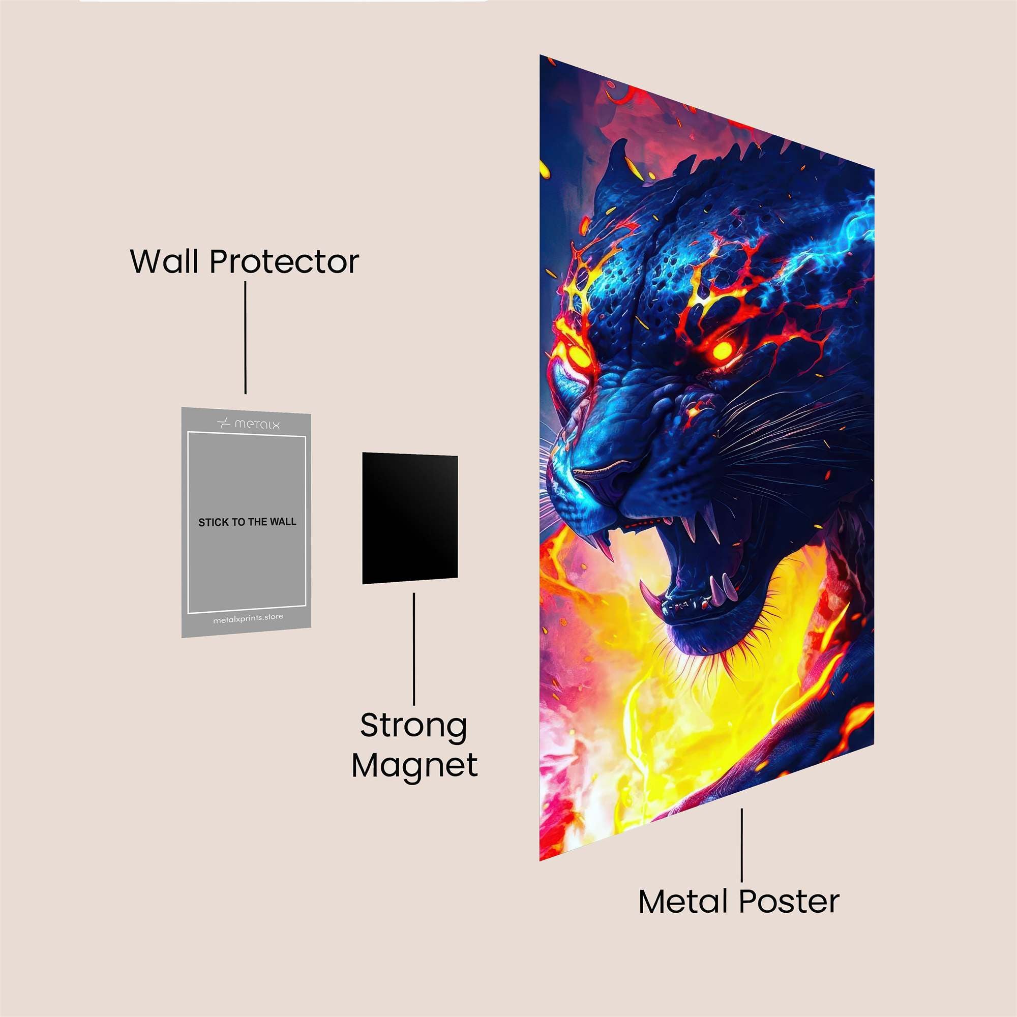 Inferno Fury Safe Wall Magnetic / M