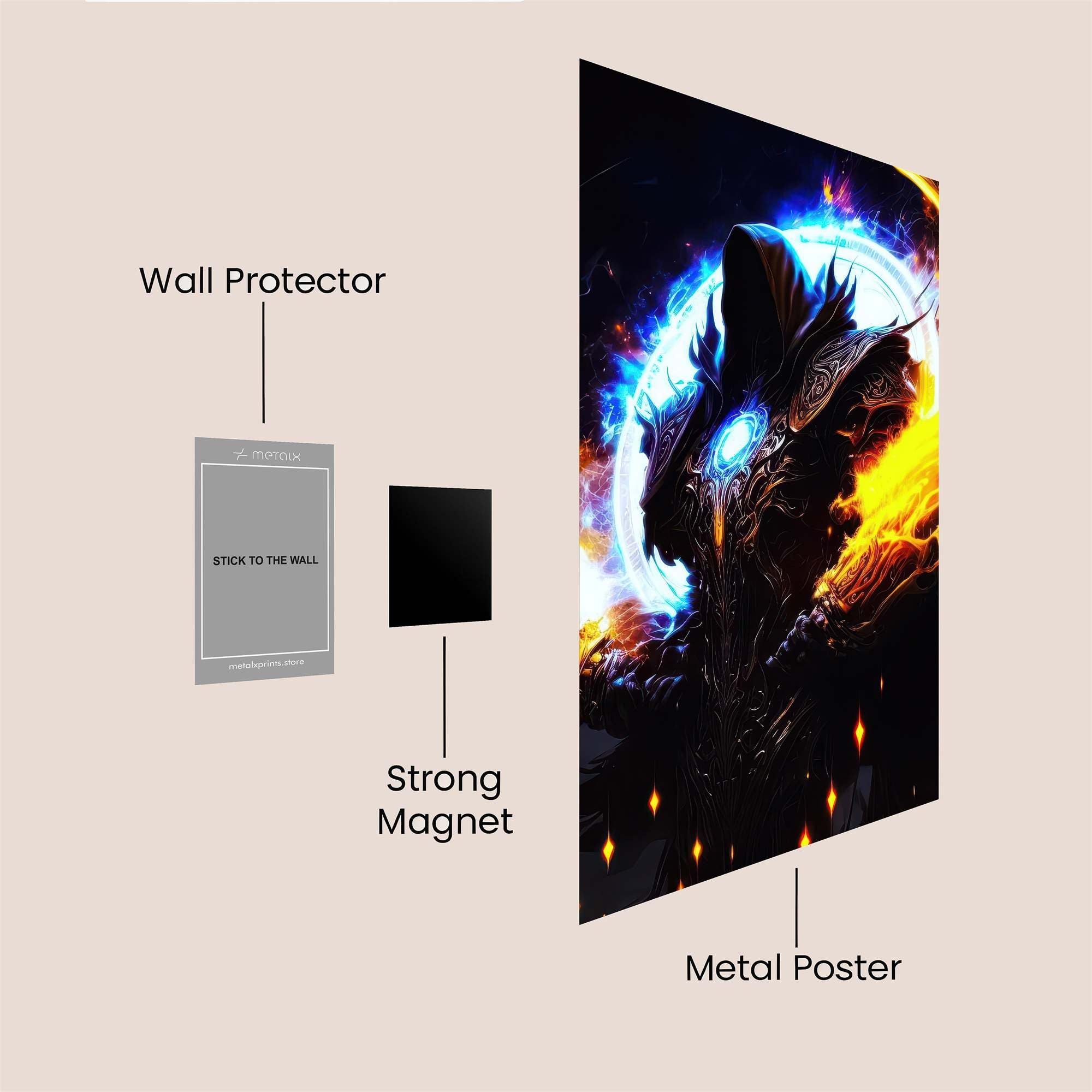 Deathbringer Inferno Safe Wall Magnetic / M