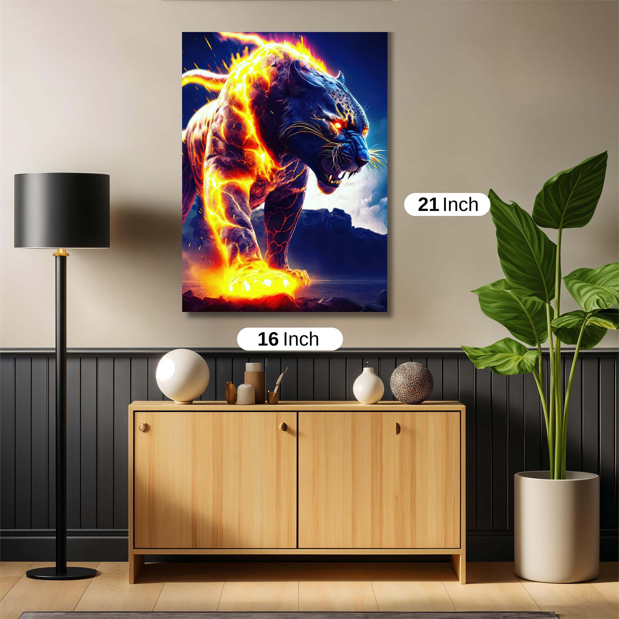 Fiery Rage Safe Wall Magnetic / M