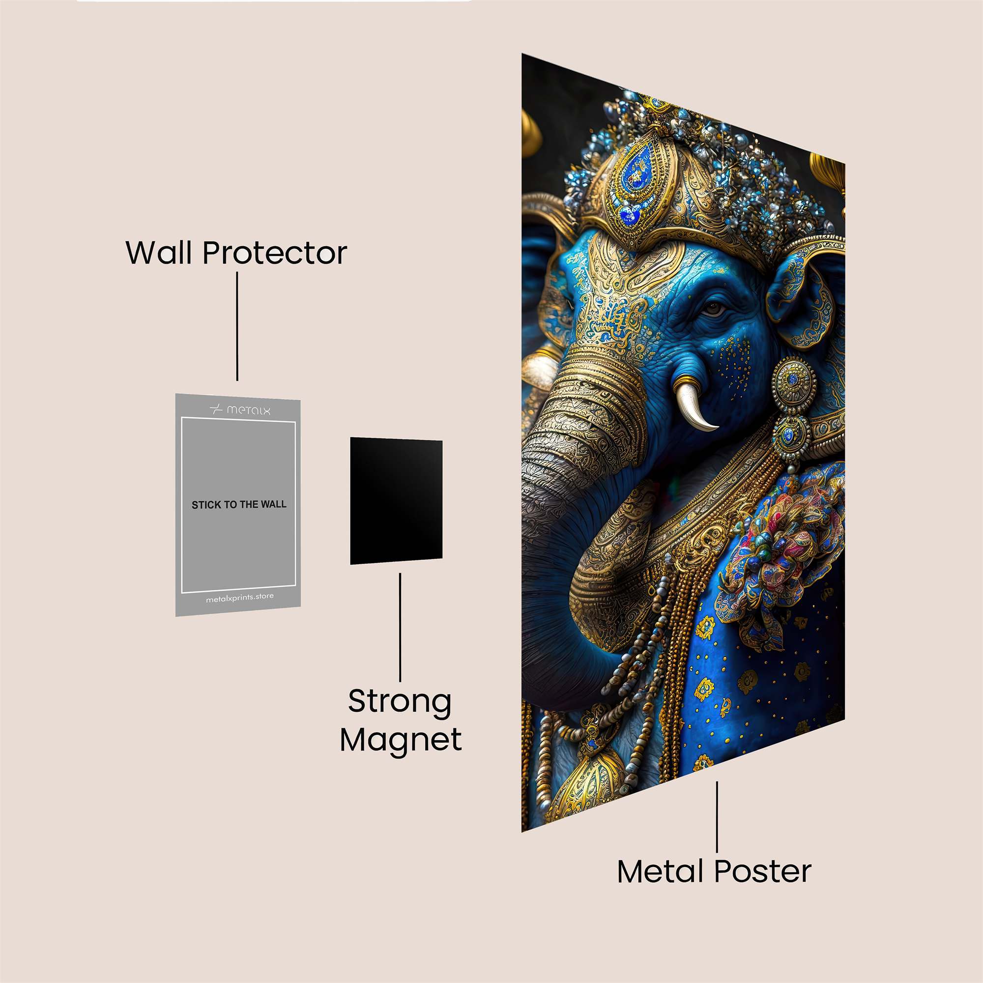 Ganesha Radiant Safe Wall Magnetic / M