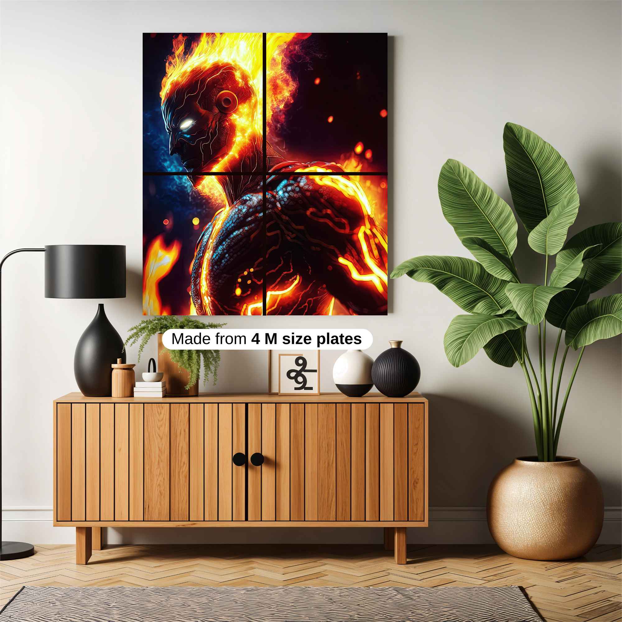 Flame Wraith Safe Wall Magnetic / M