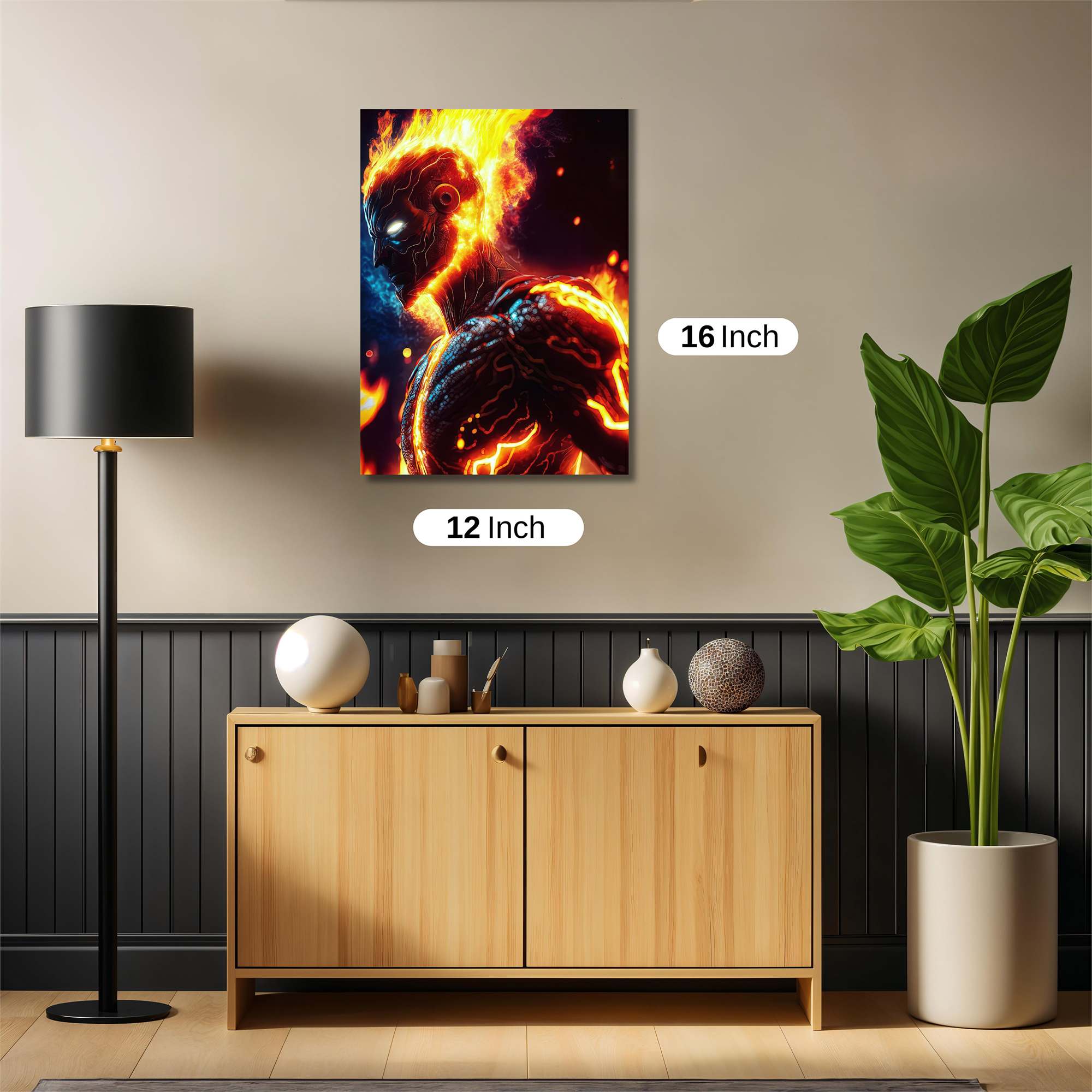 Flame Wraith Safe Wall Magnetic / M