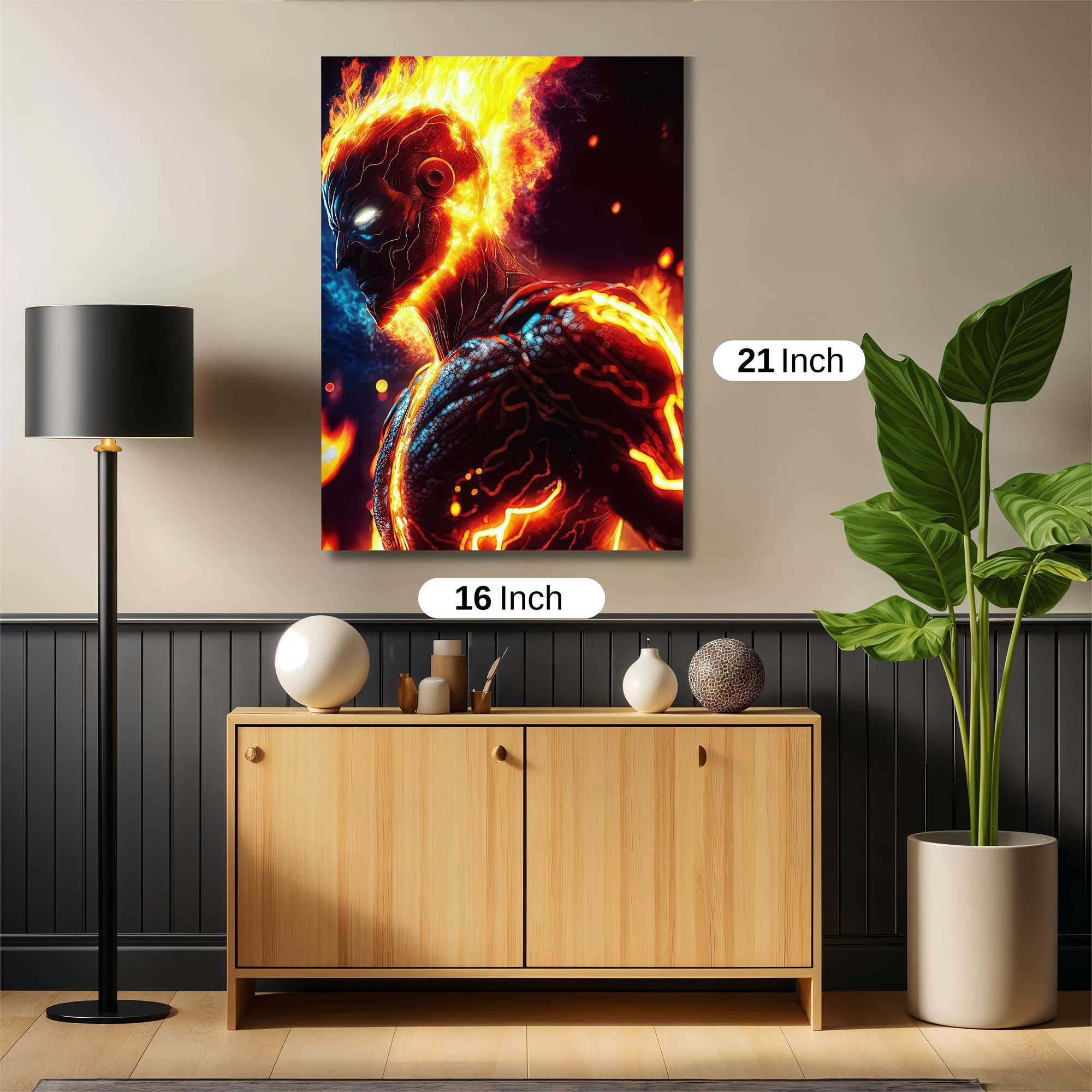 Flame Wraith Safe Wall Magnetic / M