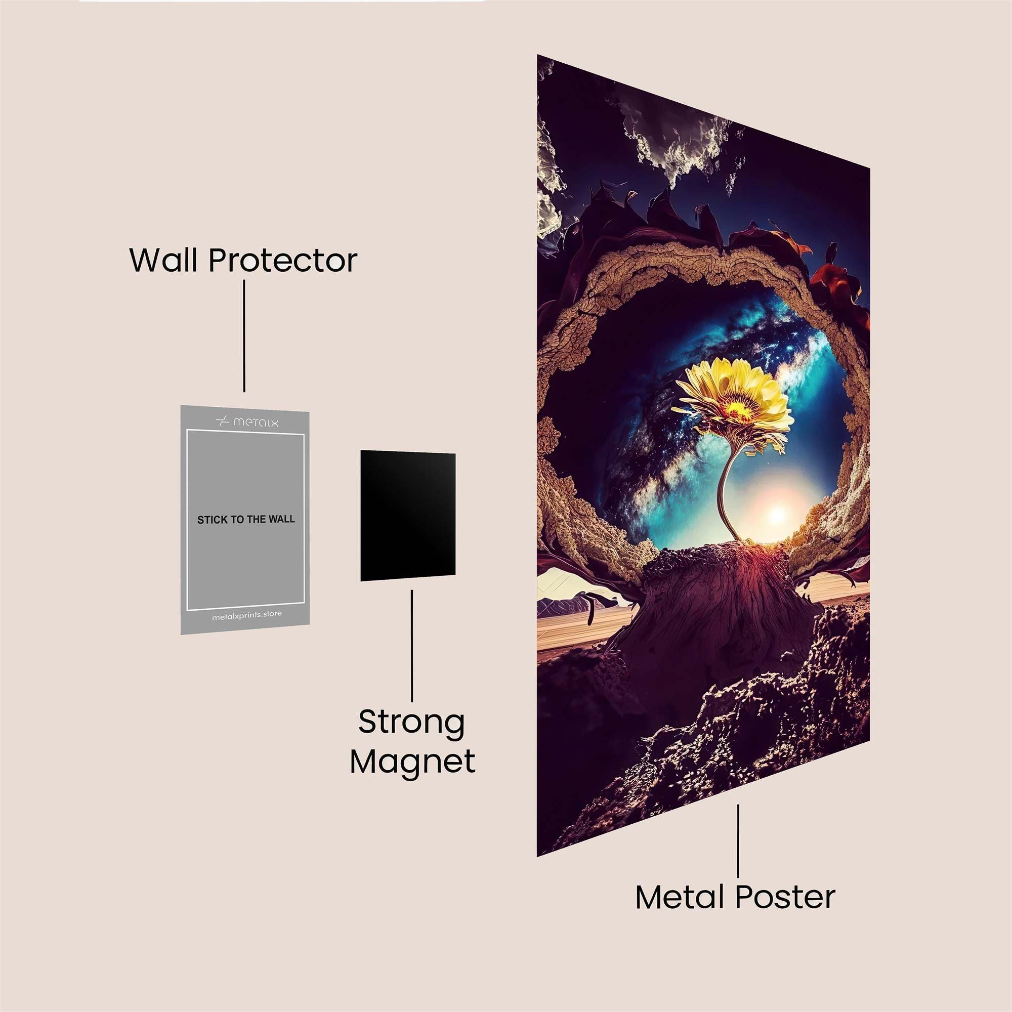 Cosmic Bloom Safe Wall Magnetic / M