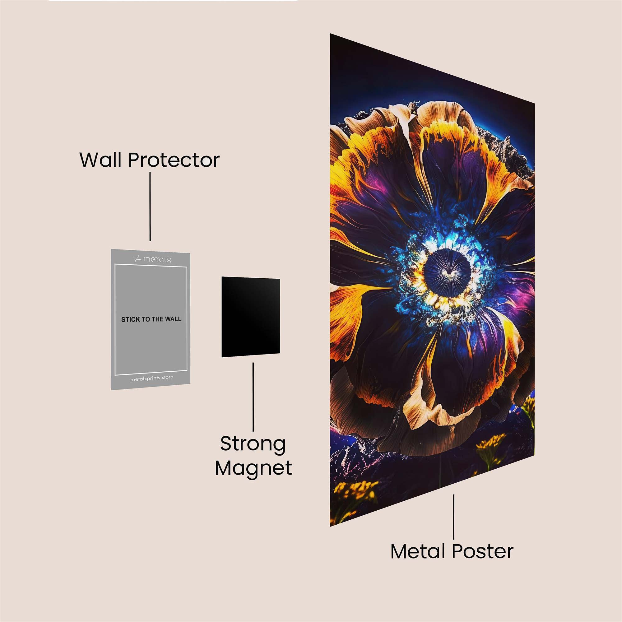 Cosmic Bloom Safe Wall Magnetic / M