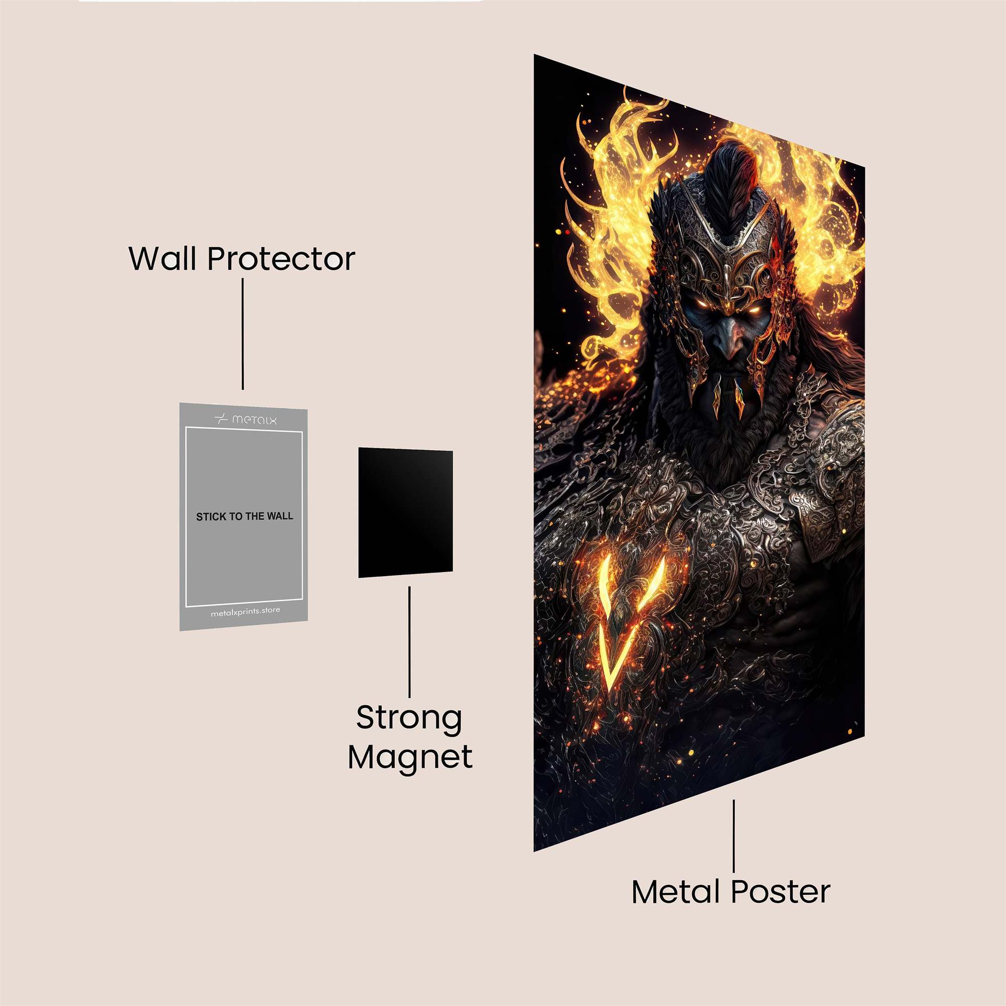 Firebrand Fury Safe Wall Magnetic / M