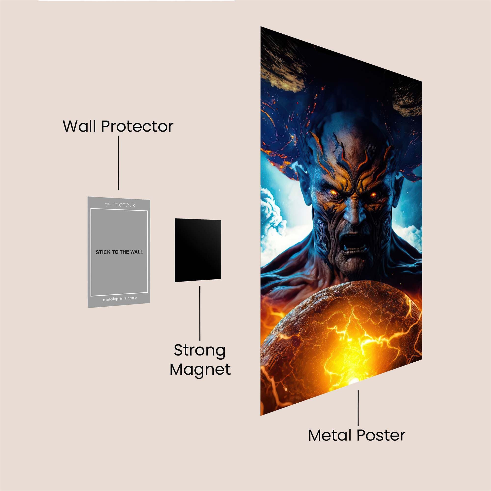 Lucifer Enraged Safe Wall Magnetic / M
