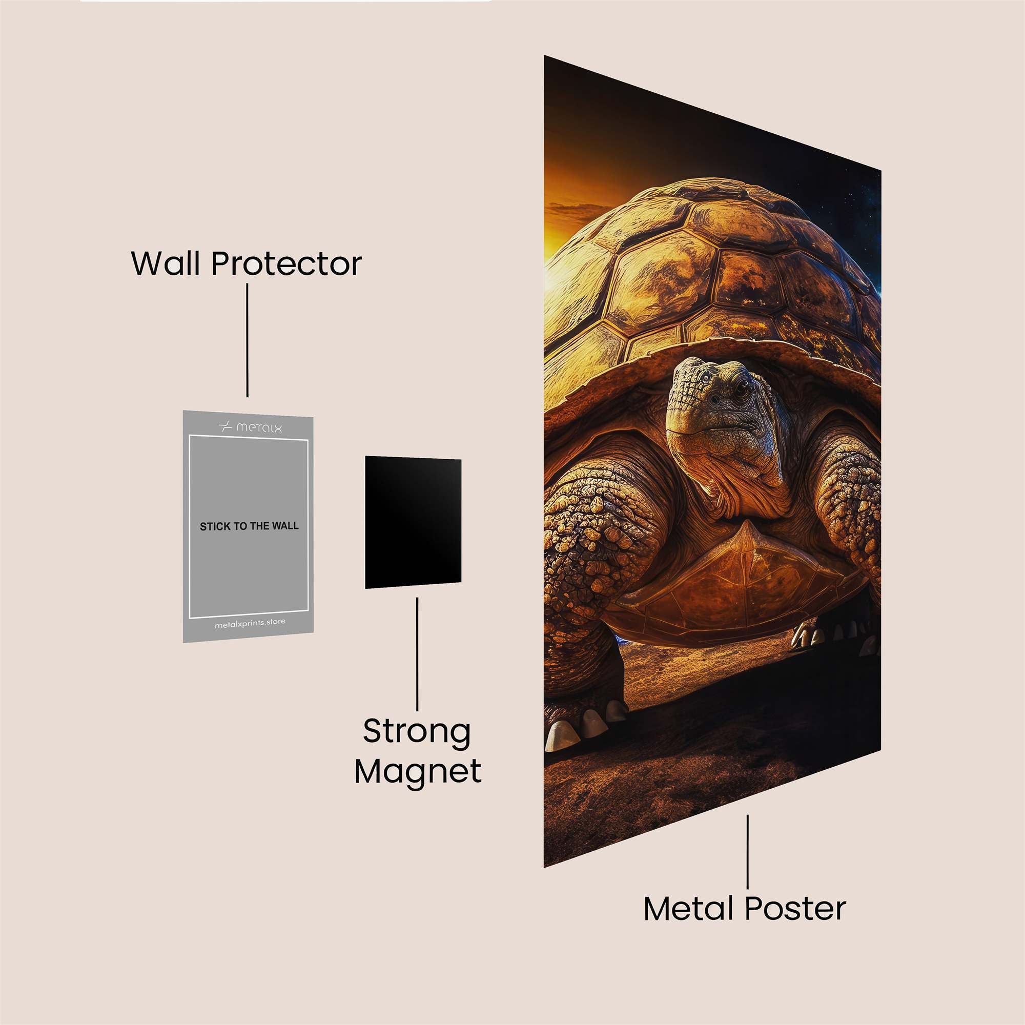 Galactic Tortoise Safe Wall Magnetic / M