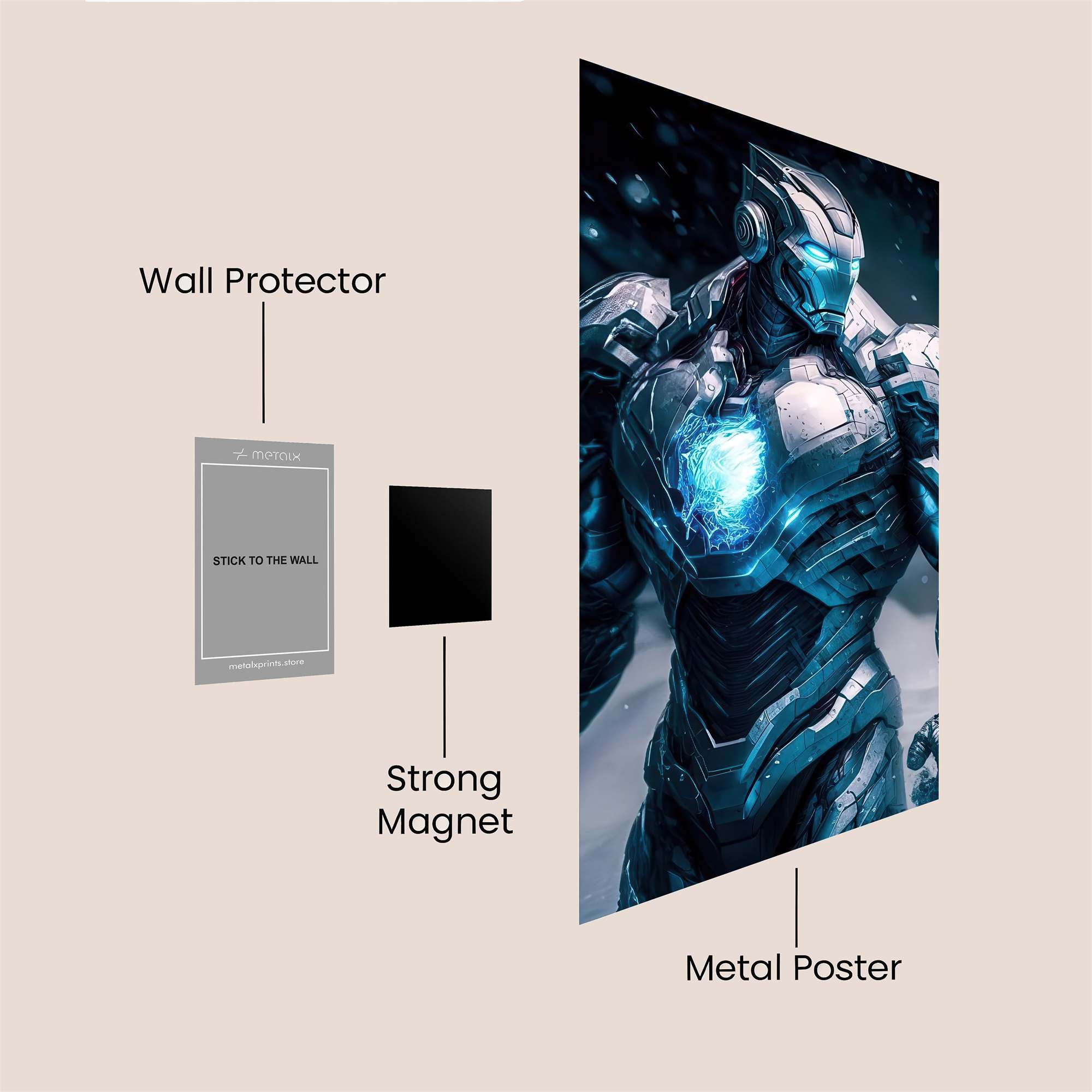 Iron Frost Safe Wall Magnetic / M