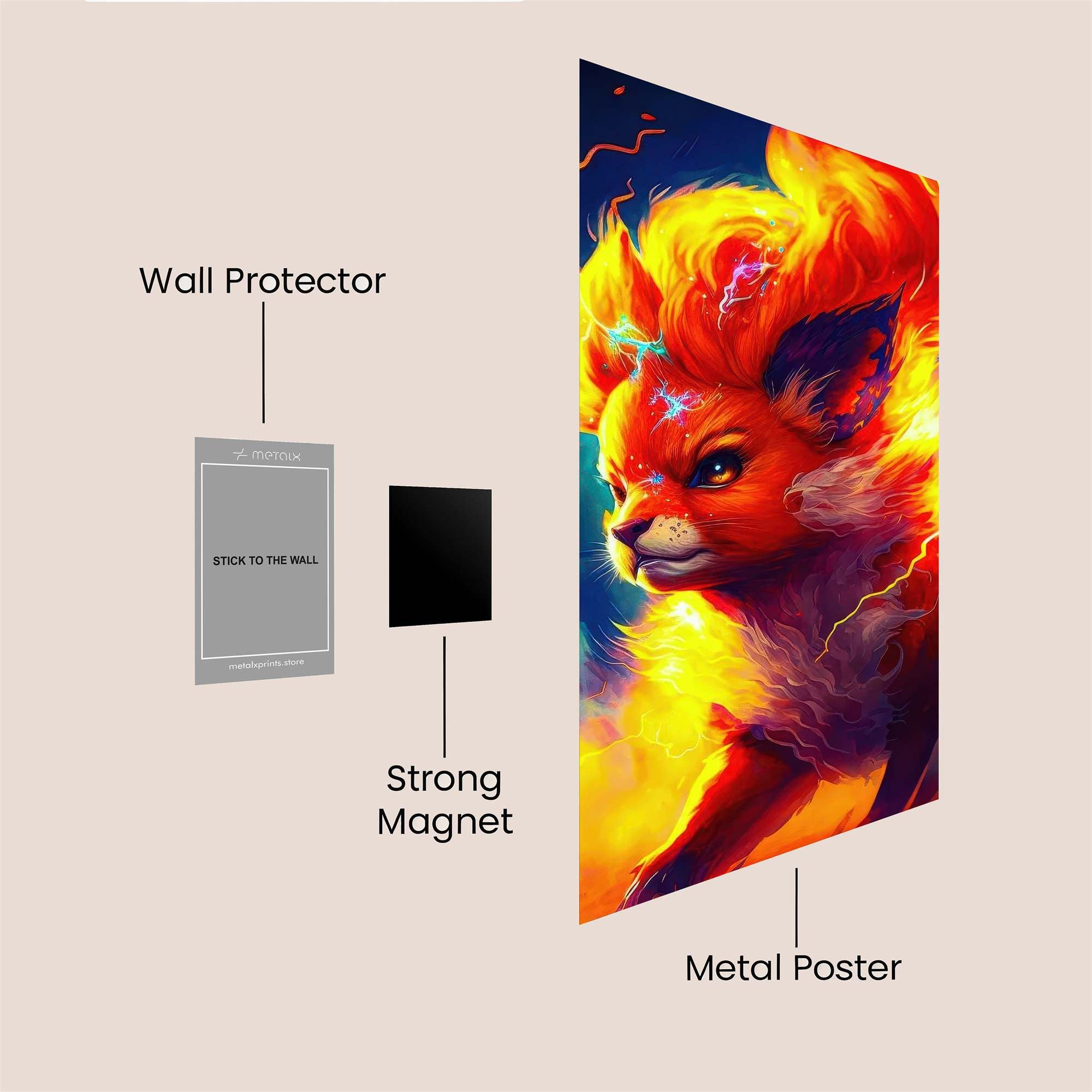 Flareon Fierce Safe Wall Magnetic / M