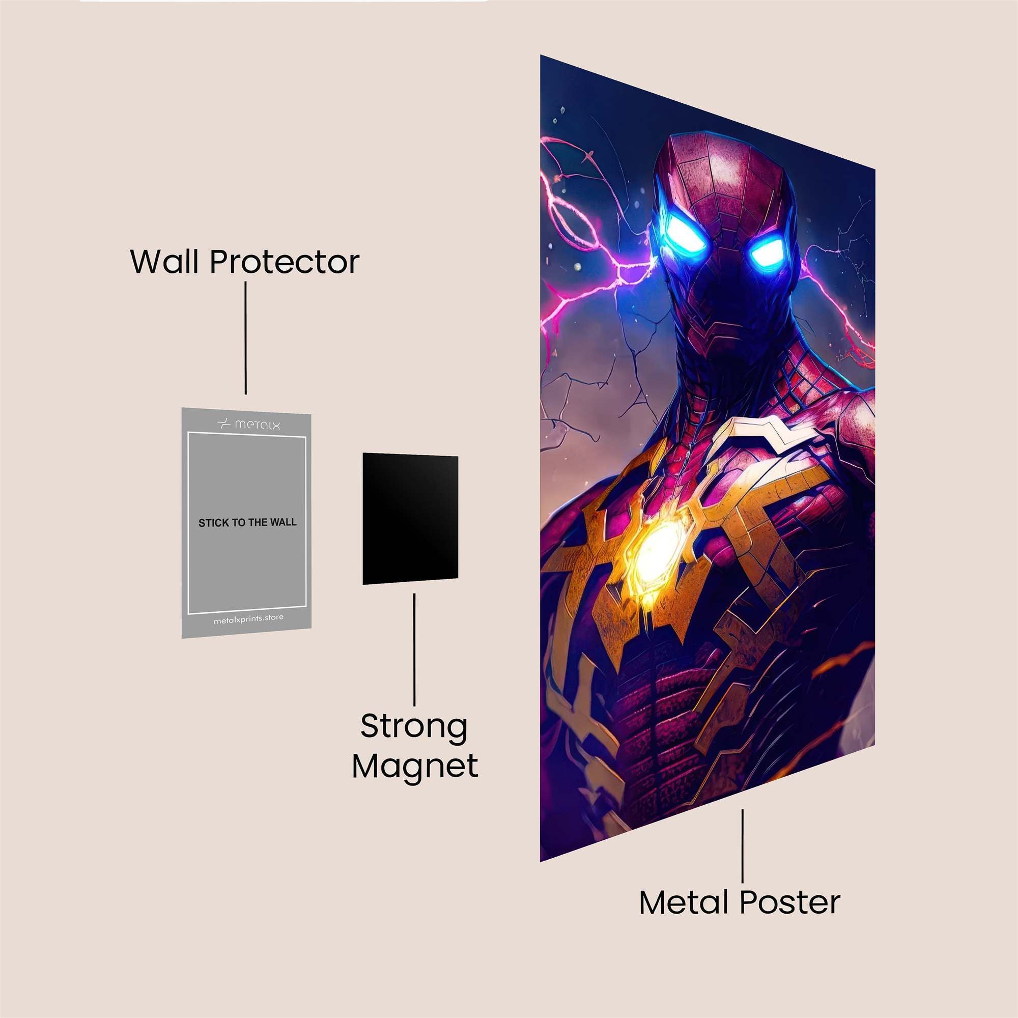 Iron Surge Safe Wall Magnetic / M