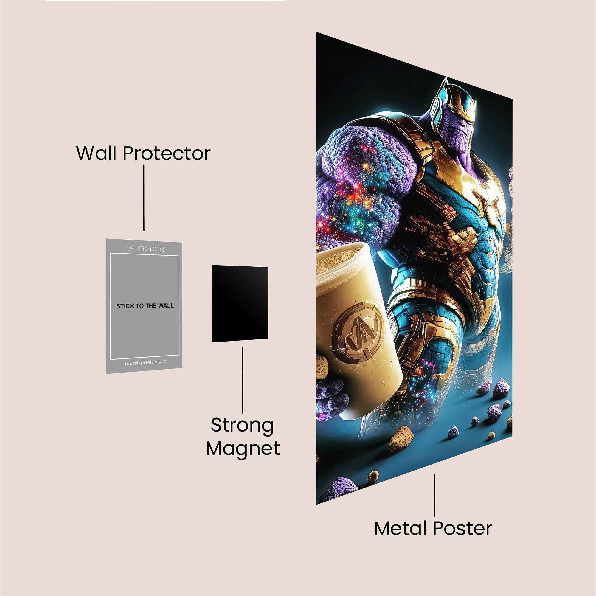 Thanos Munch Safe Wall Magnetic / M