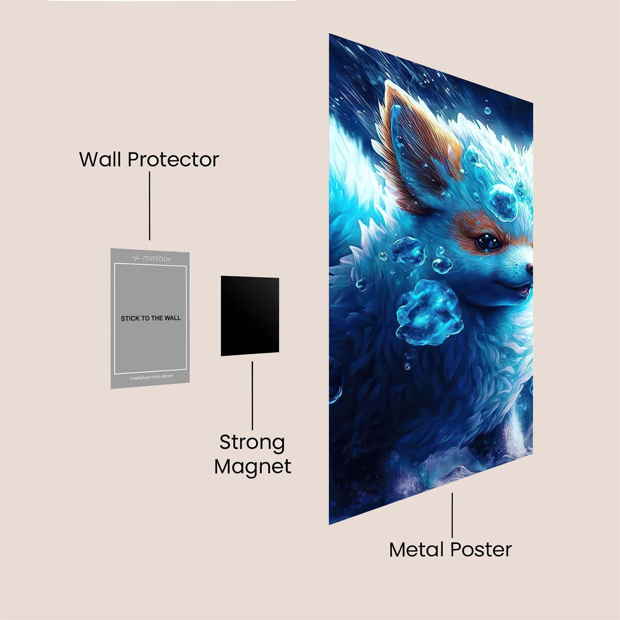 Frosty Whimsy Safe Wall Magnetic / M