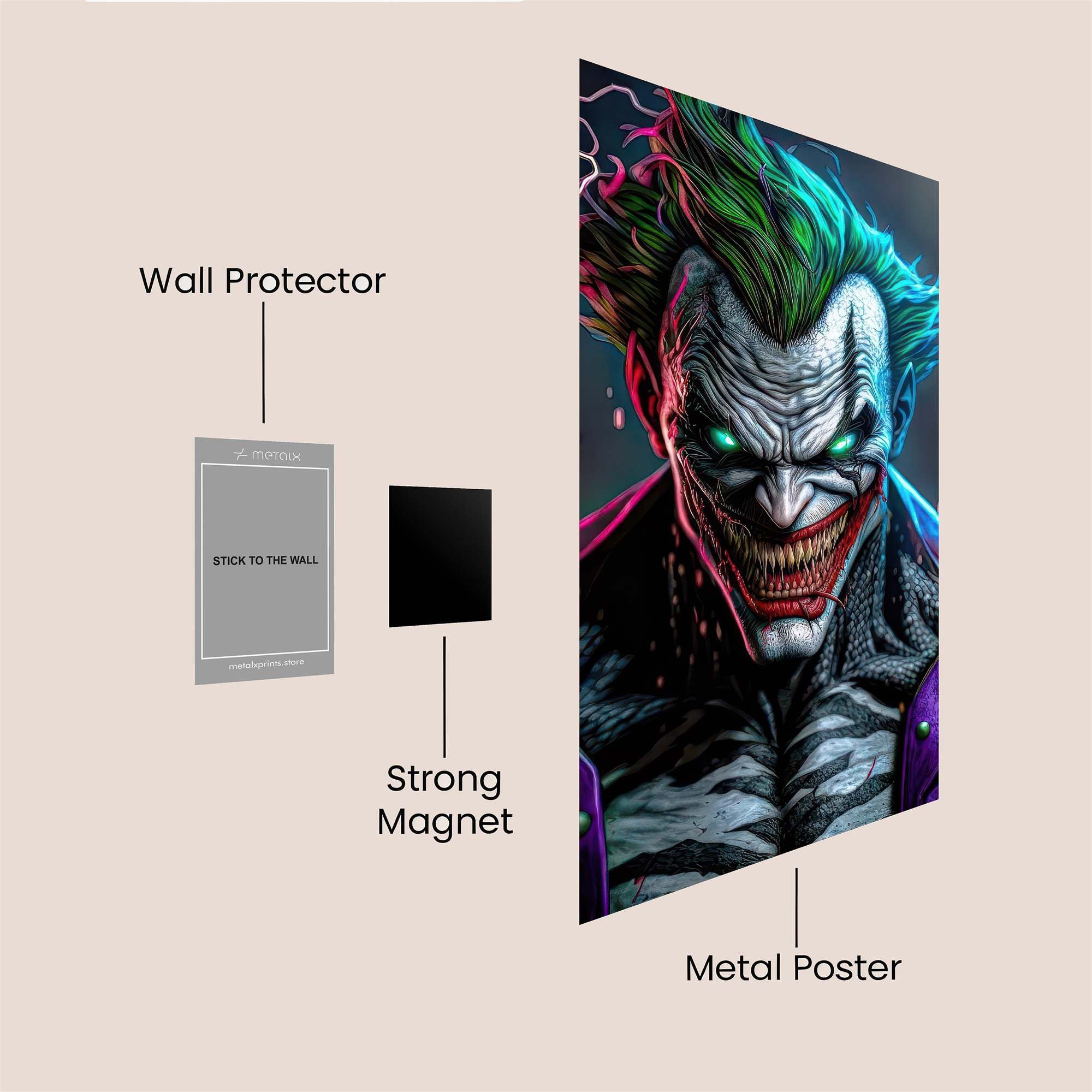 Joker Menace Safe Wall Magnetic / M