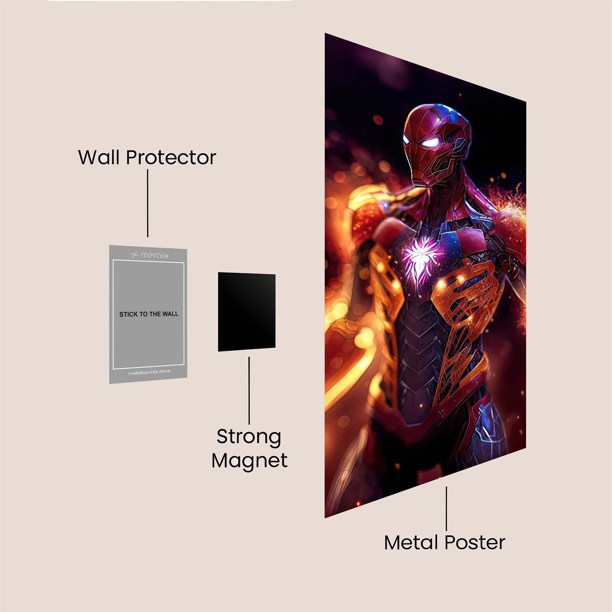 Iron Blaze Safe Wall Magnetic / M