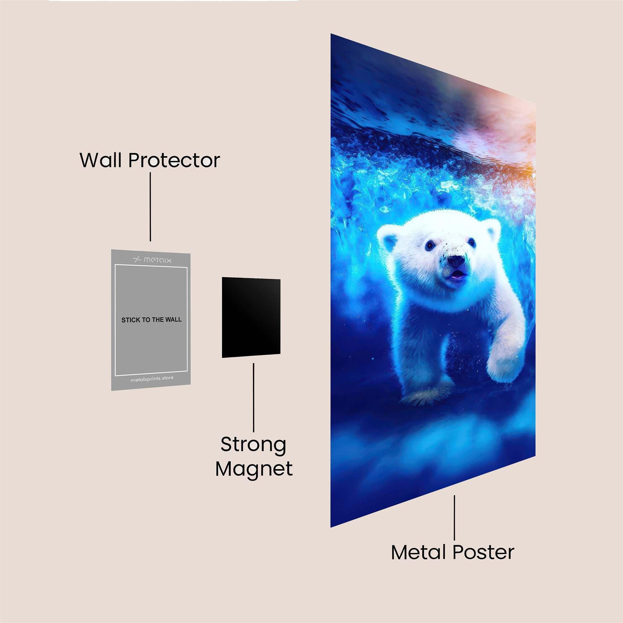 Polar Radiance Safe Wall Magnetic / M