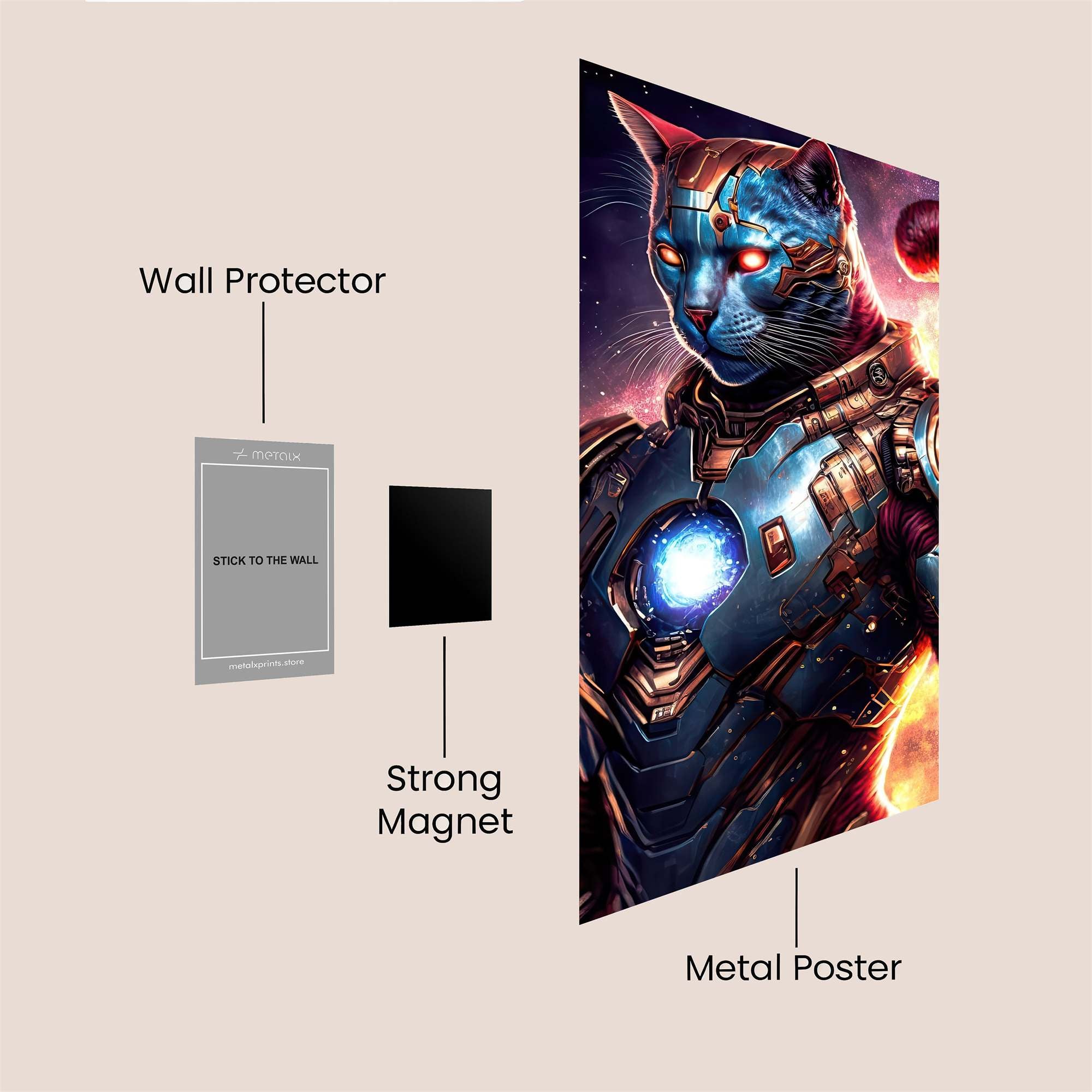 AstroFeline Safe Wall Magnetic / M