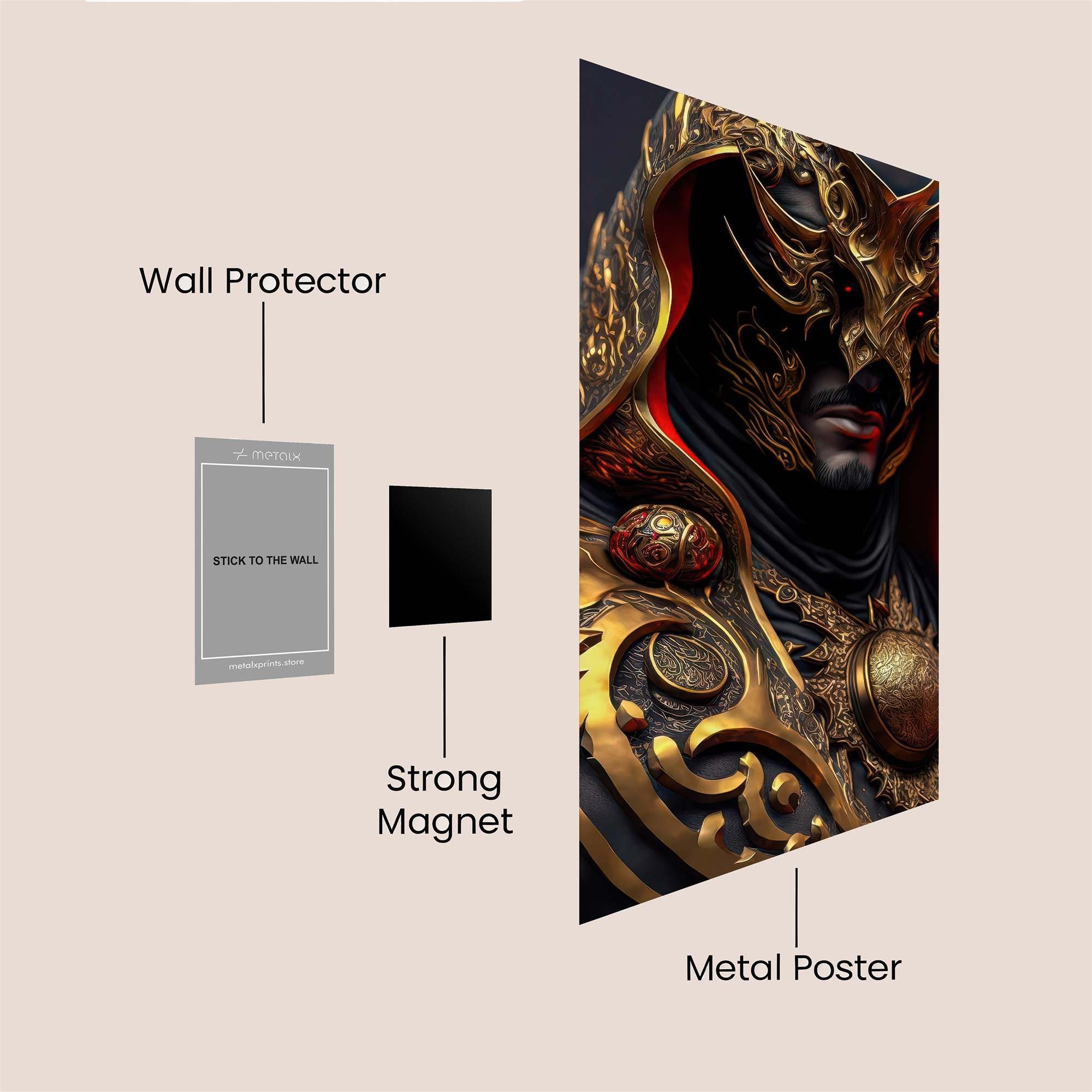 Golden Enigma Safe Wall Magnetic / M